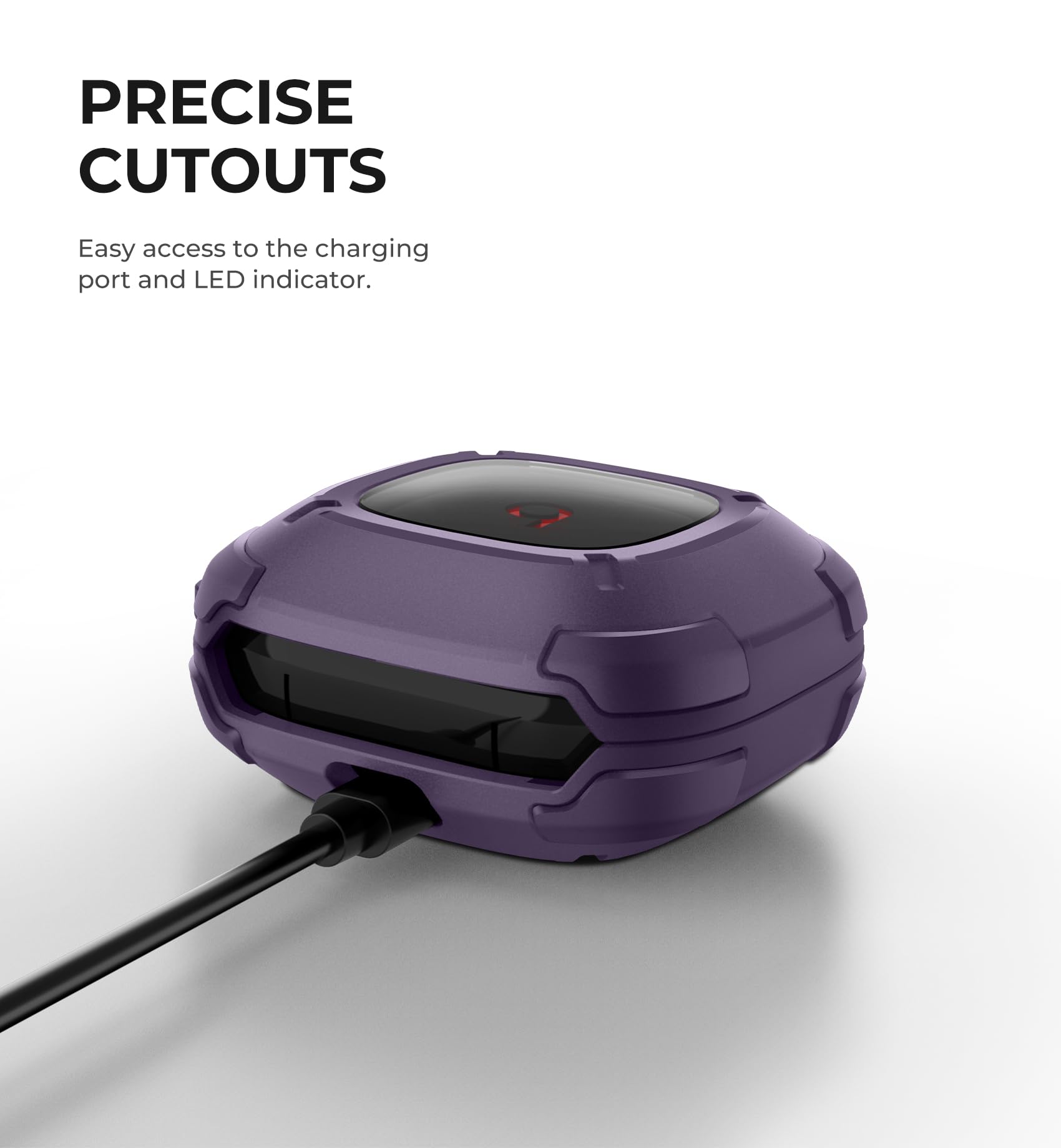Foto 7 pulgar | Funda Protectora Resistente Dexnor Para Beats Fit Pro (2021)  Color Morado - Venta Internacional.