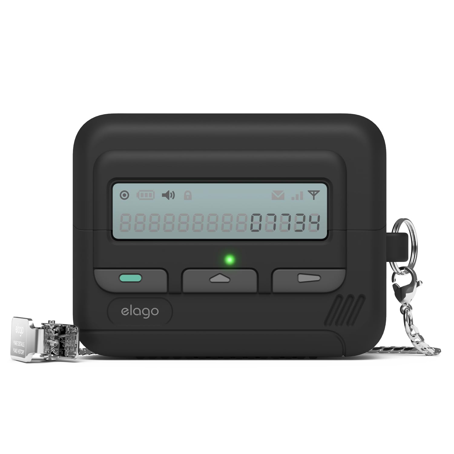 Funda Elago Pager Para Samsung Galaxy Buds 3 Y Buds 3 Pro  Color Negro - Venta Internacional.