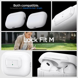 Foto 3 | Dispositivo De Bloqueo Spigen Lock Fit M Para Airpods Pro Funda Blanca - Venta Internacional.