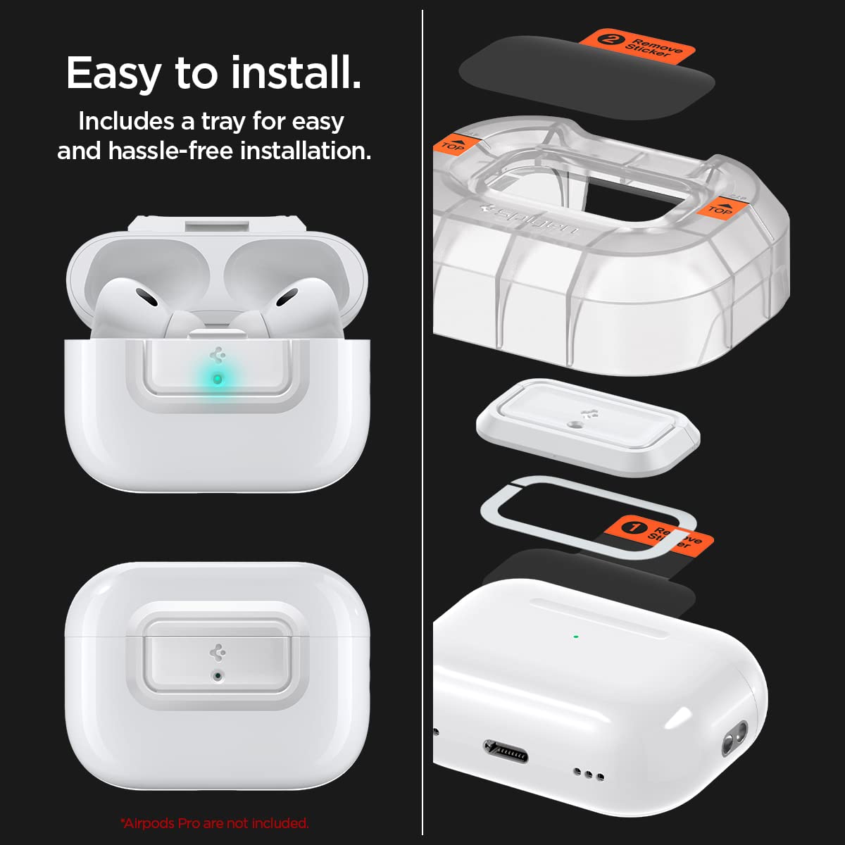 Foto 6 pulgar | Dispositivo De Bloqueo Spigen Lock Fit M Para Airpods Pro Funda Blanca - Venta Internacional.