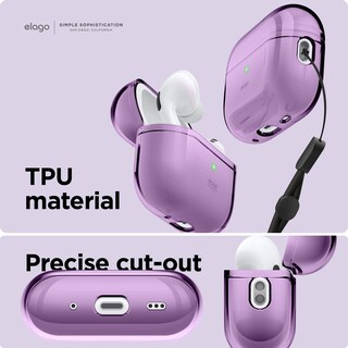 Foto 4 | Funda Elago Compatible Con Airpods Pro De Segunda Generación Color Morado Oscuro - Venta Internacional.