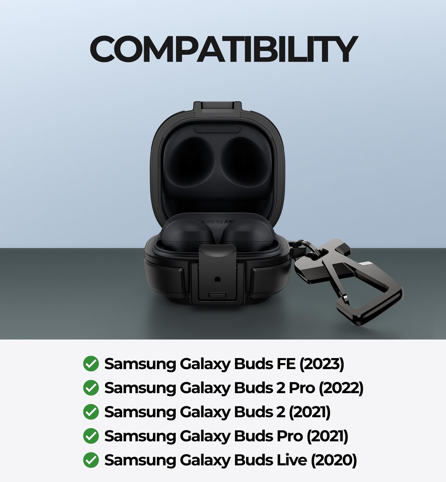 Foto 4 pulgar | Funda Protectora Resistente Dexnor Para Samsung Galaxy Buds Fe/buds 2 Pro/buds 2/buds Pro/buds Live - Venta Internacio