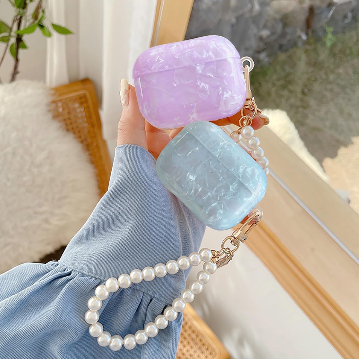 Foto 4 pulgar | Funda Para Airpods Pro Olytop Cute Glitter Con Lápiz Limpiador - Venta Internacional.