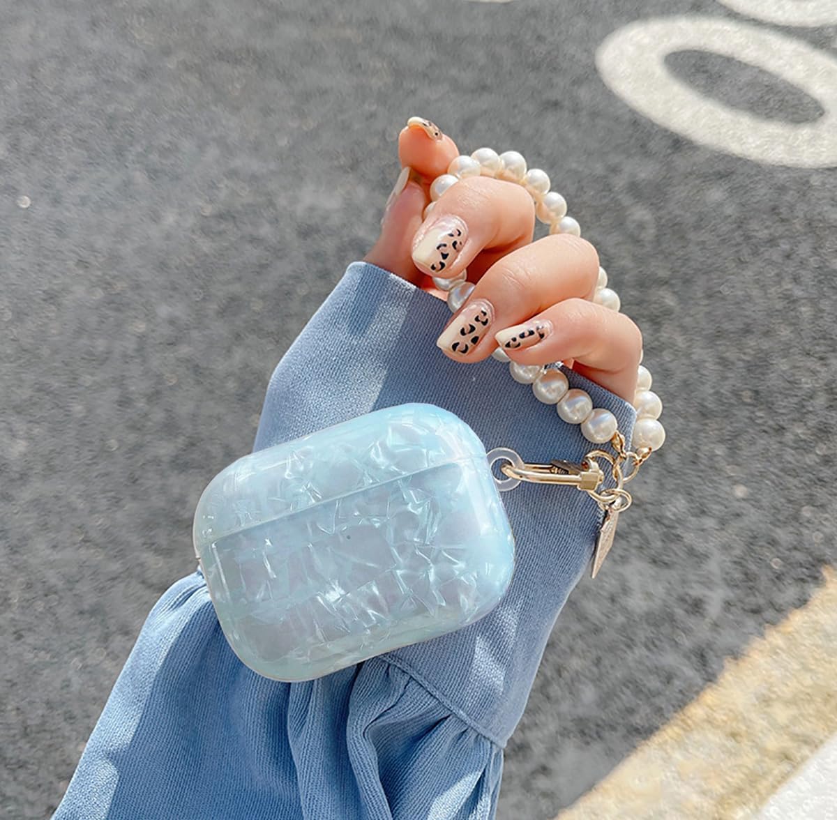 Foto 5 pulgar | Funda Para Airpods Pro Olytop Cute Glitter Con Lápiz Limpiador - Venta Internacional.