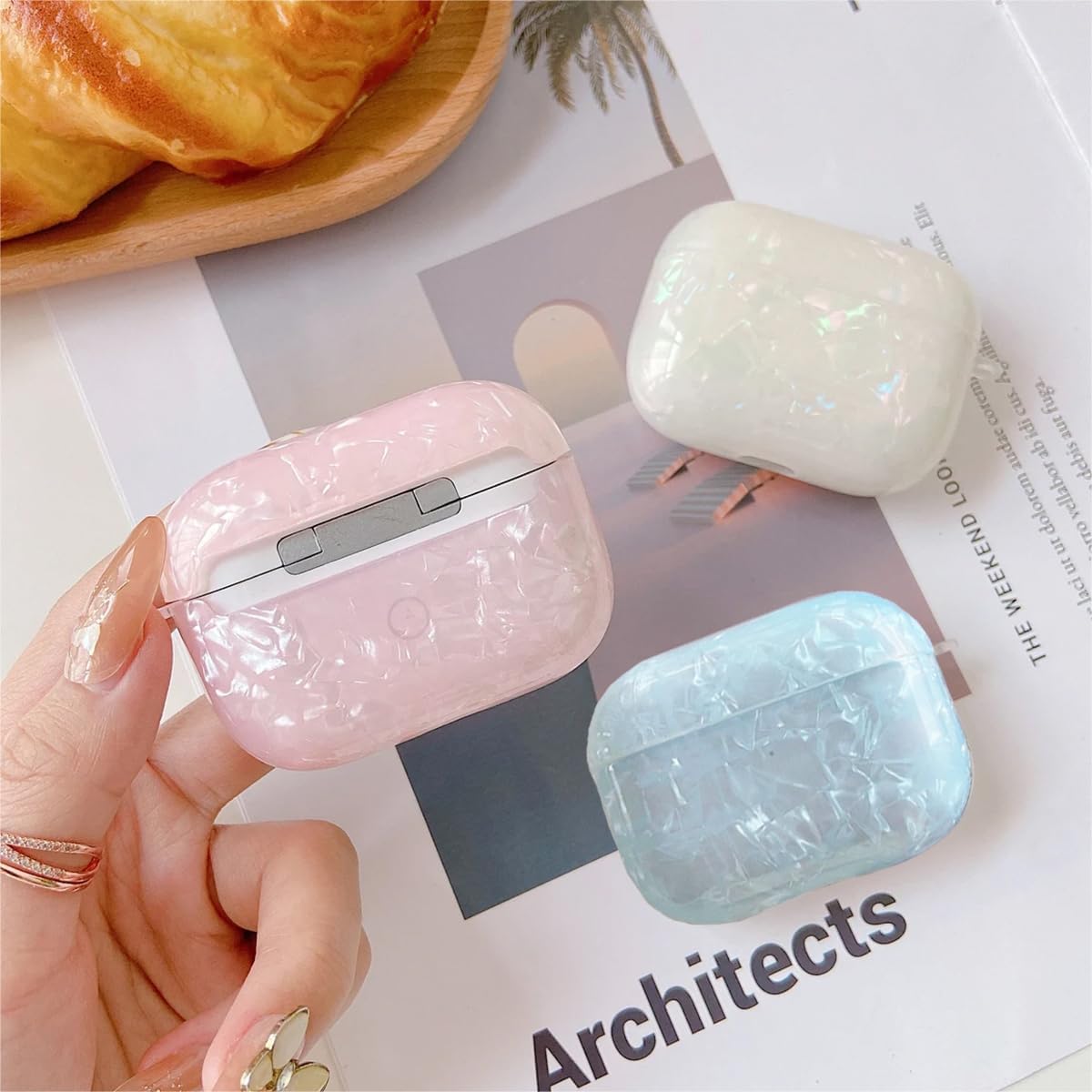 Foto 6 pulgar | Funda Para Airpods Pro Olytop Cute Glitter Con Lápiz Limpiador - Venta Internacional.
