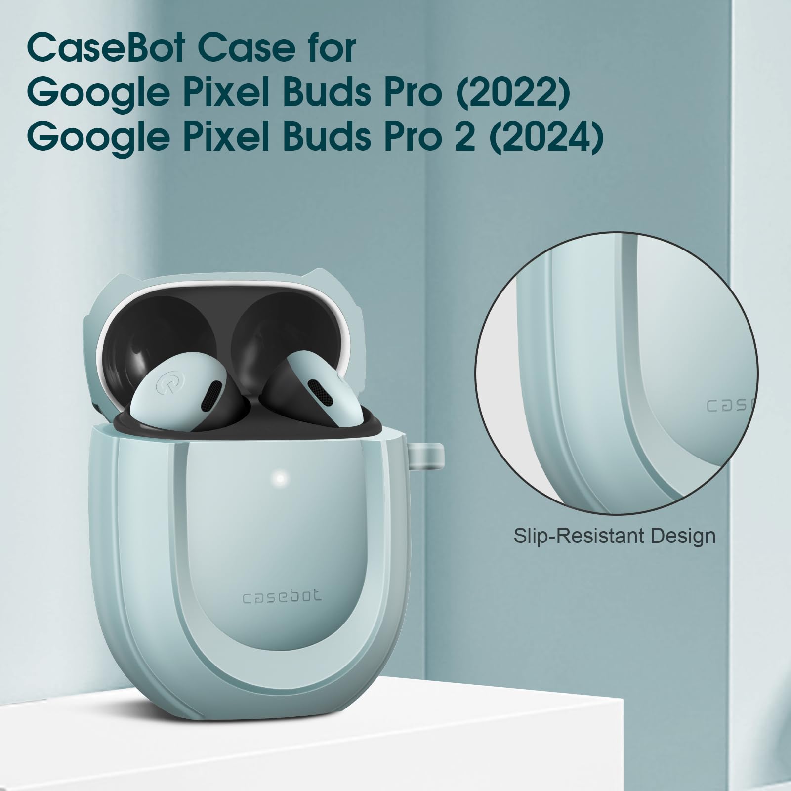 Foto 8 pulgar | Funda Casebot Para Google Pixel Buds Pro 2/pro Con Mosquetón - Venta Internacional.