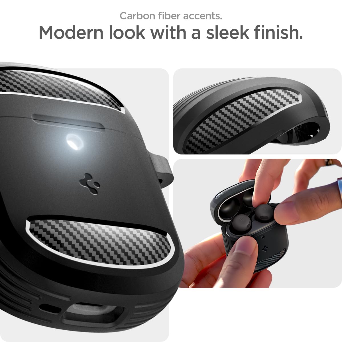 Foto 4 pulgar | Funda Spigen Rugged Armor Para Google Pixel Buds Pro - Venta Internacional.
