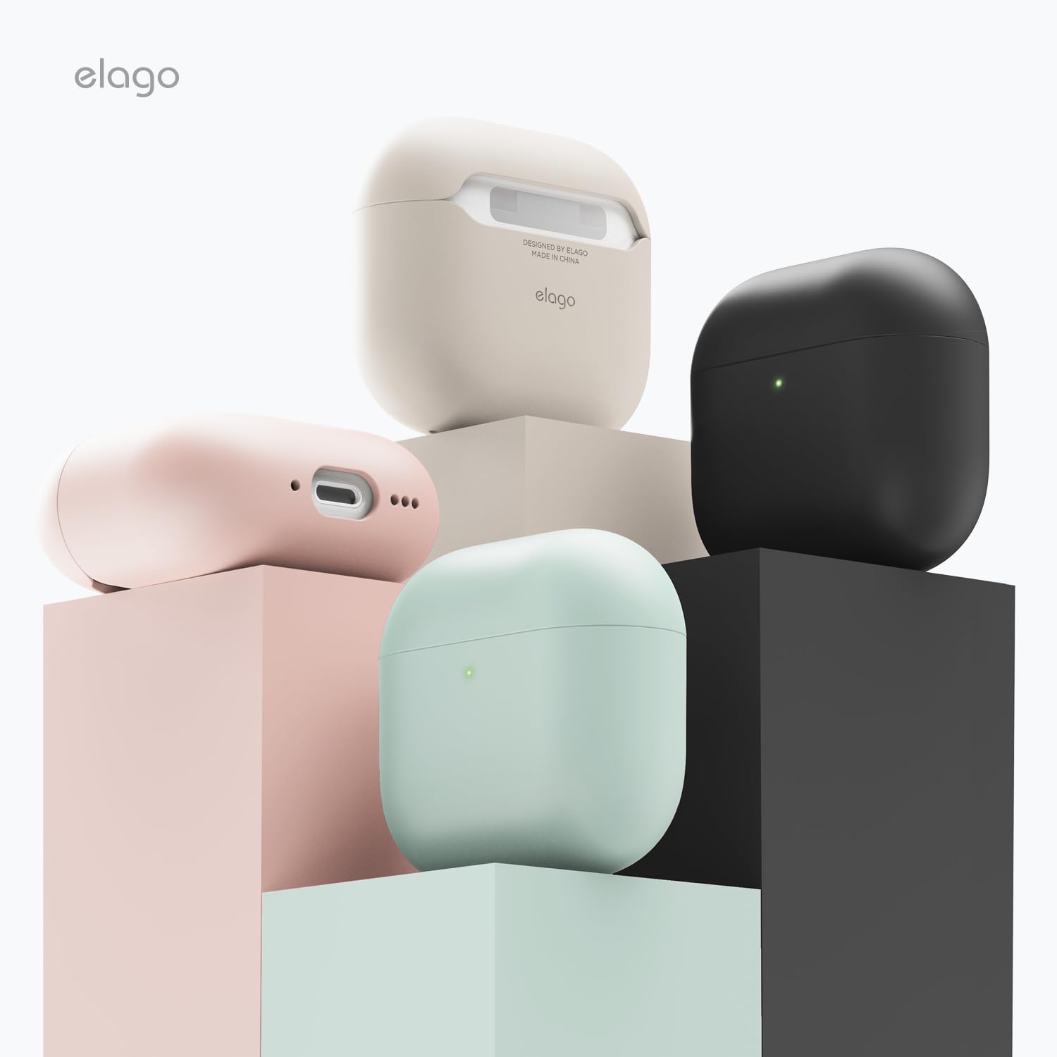 Foto 7 | Funda Elago Liquid Hybrid Para Airpods 4 Triple Layer Stone - Venta Internacional.
