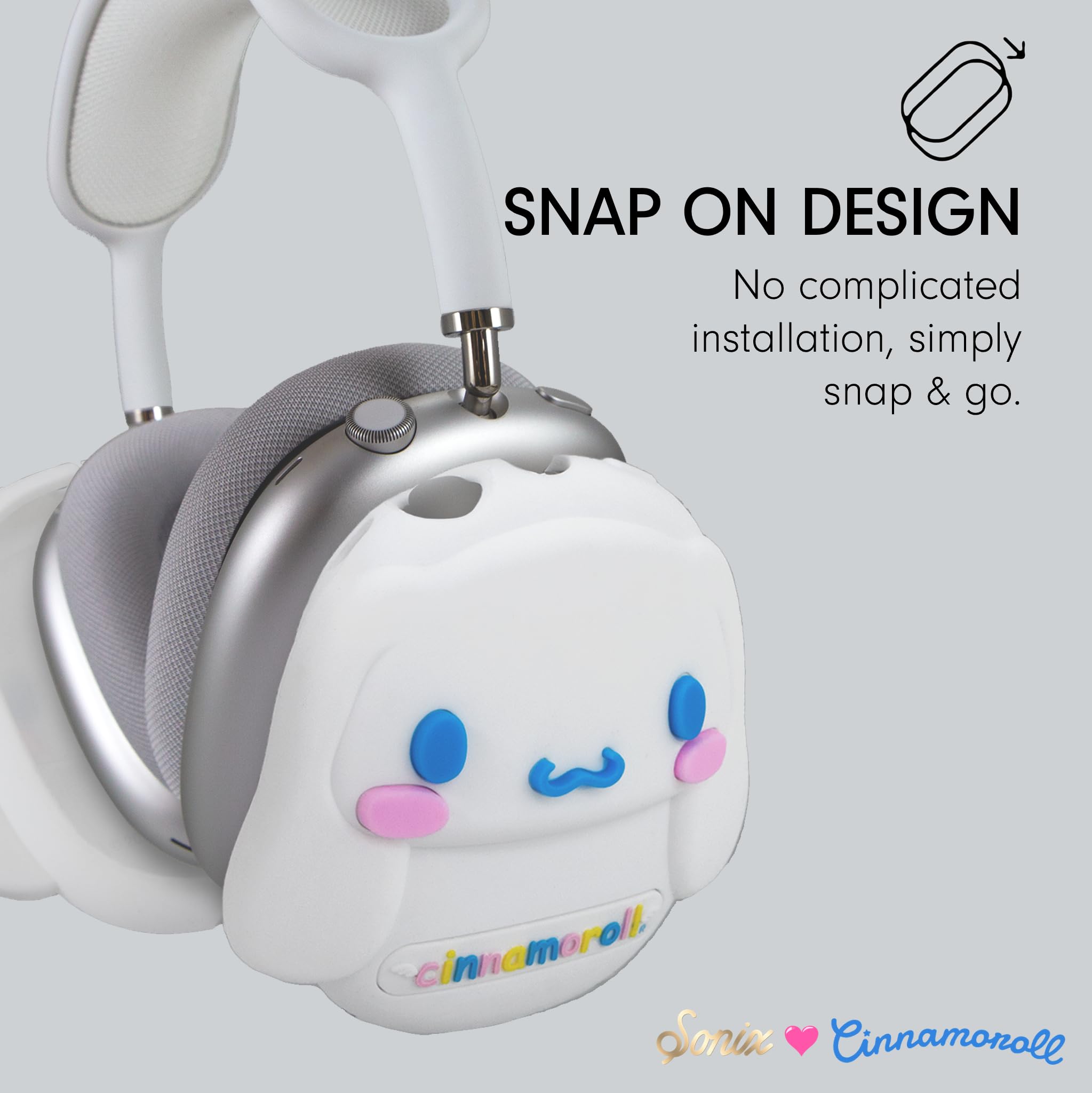 Foto 4 pulgar | Funda Protectora Para Auriculares Airpods Max Sonix X Sanrio Cinnamoroll - Venta Internacional.