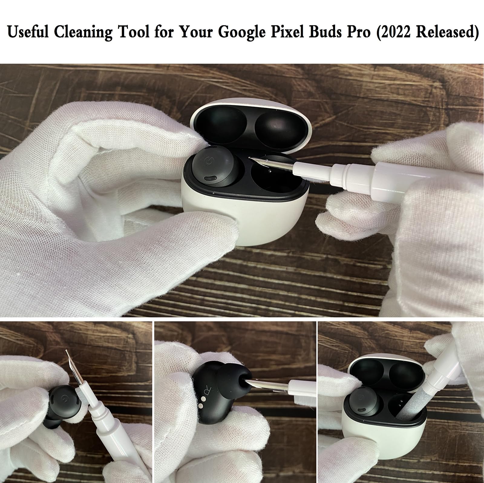 Foto 7 pulgar | Funda Olytop Para Google Pixel Buds Pro 2/pro Con Limpiador - Venta Internacional.