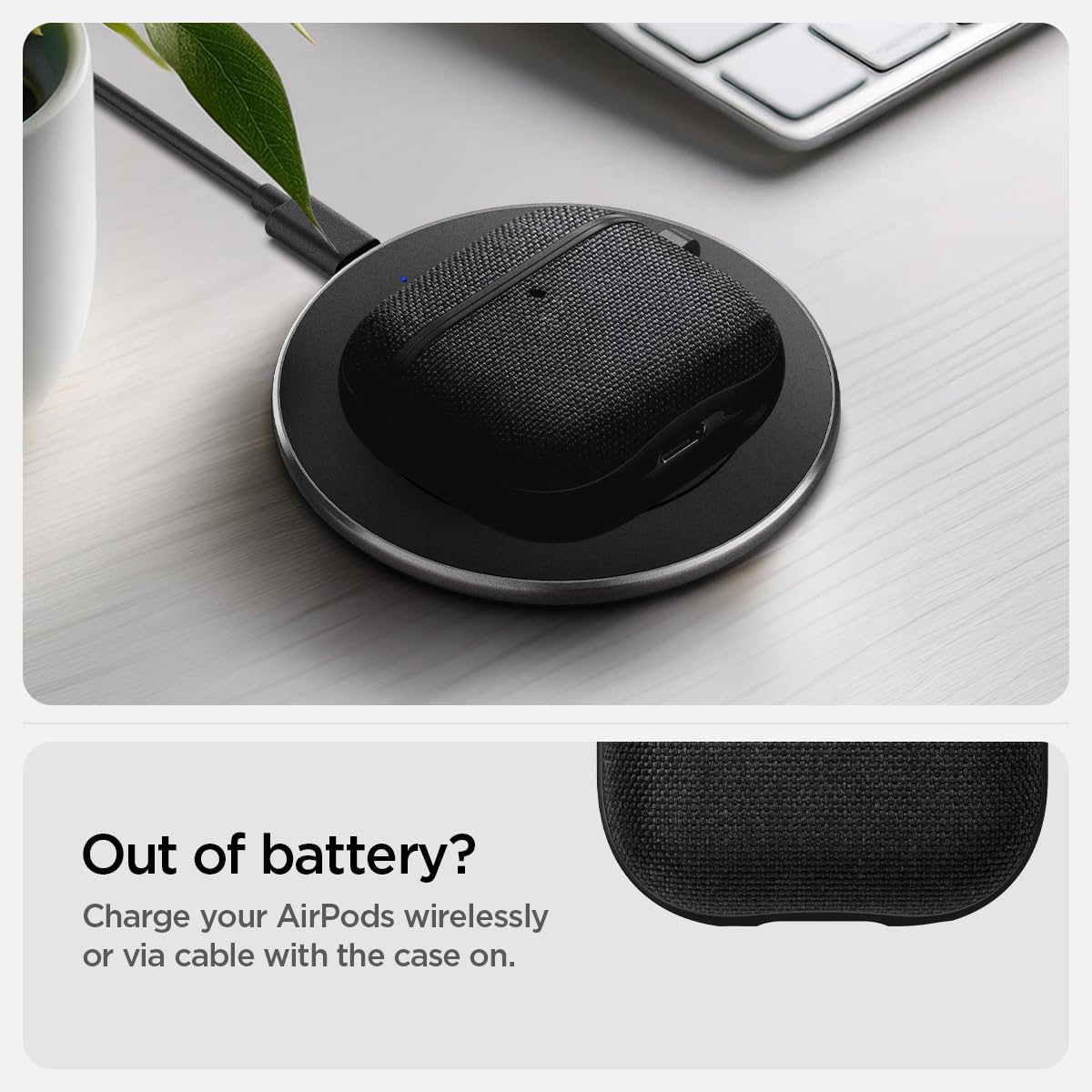 Foto 5 | Funda Spigen Urban Fit Para Airpods 4 (2024) Con Mosquetón Negra - Venta Internacional.