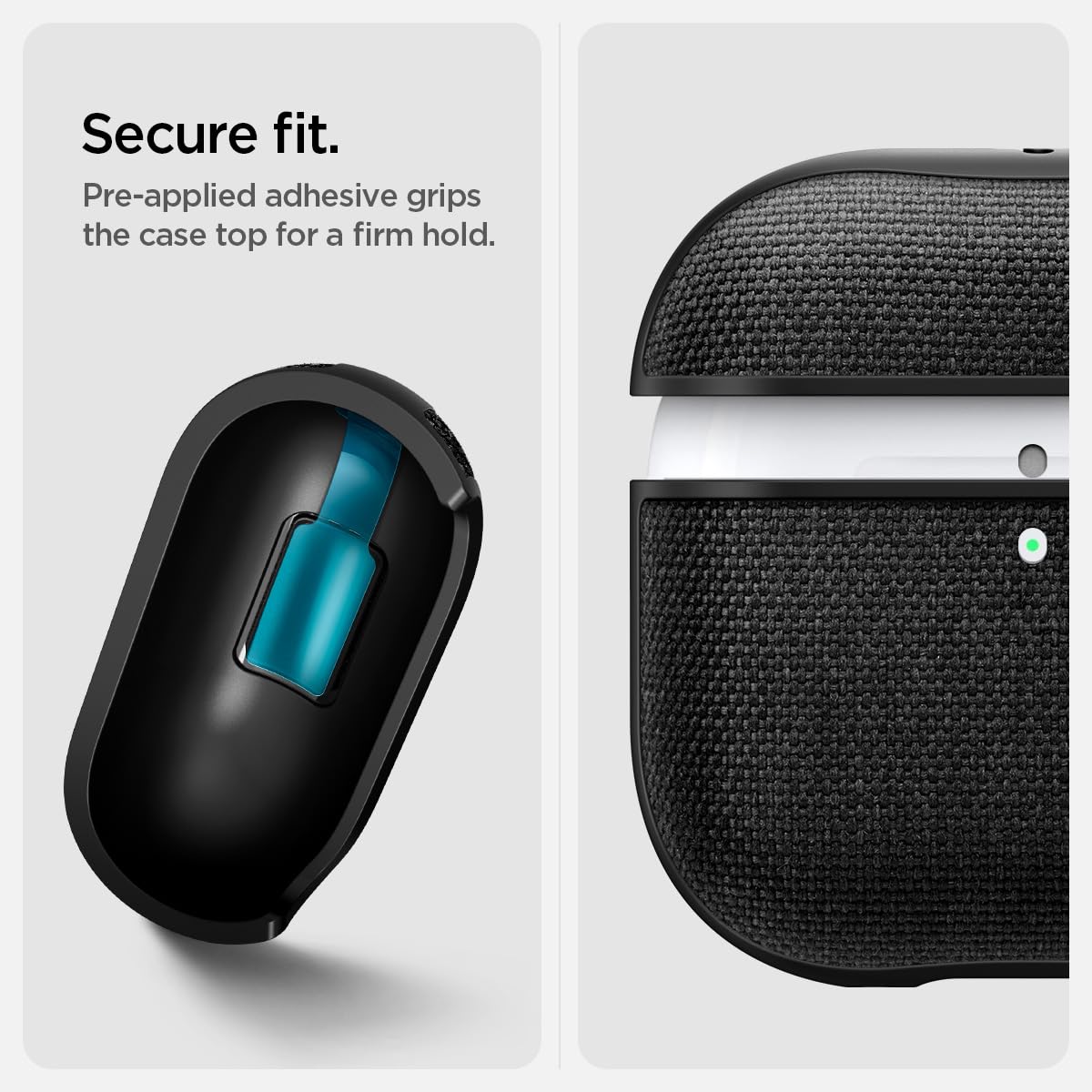 Foto 7 pulgar | Funda Spigen Urban Fit Para Airpods 4 (2024) Con Mosquetón Negra - Venta Internacional.