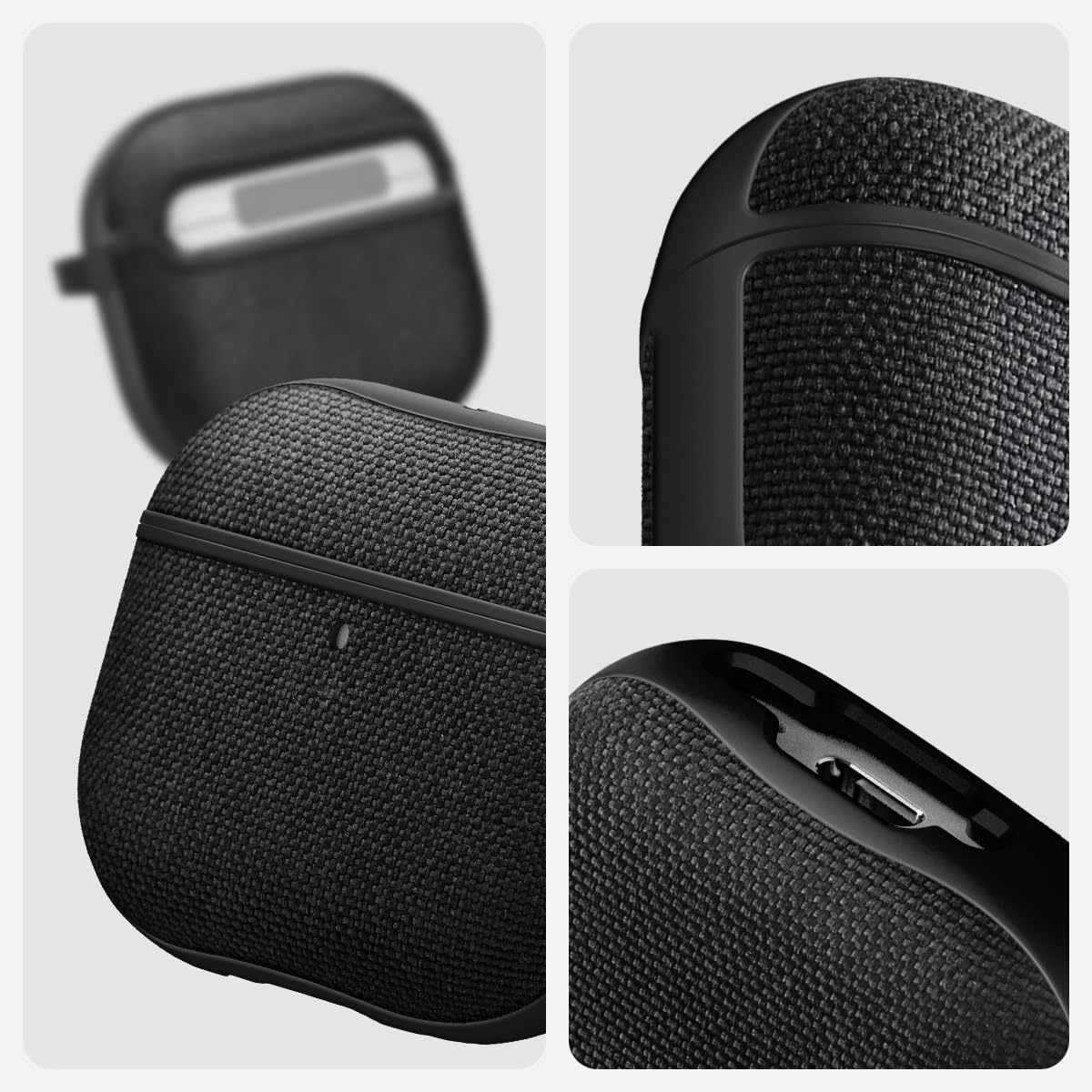 Foto 8 pulgar | Funda Spigen Urban Fit Para Airpods 4 (2024) Con Mosquetón Negra - Venta Internacional.