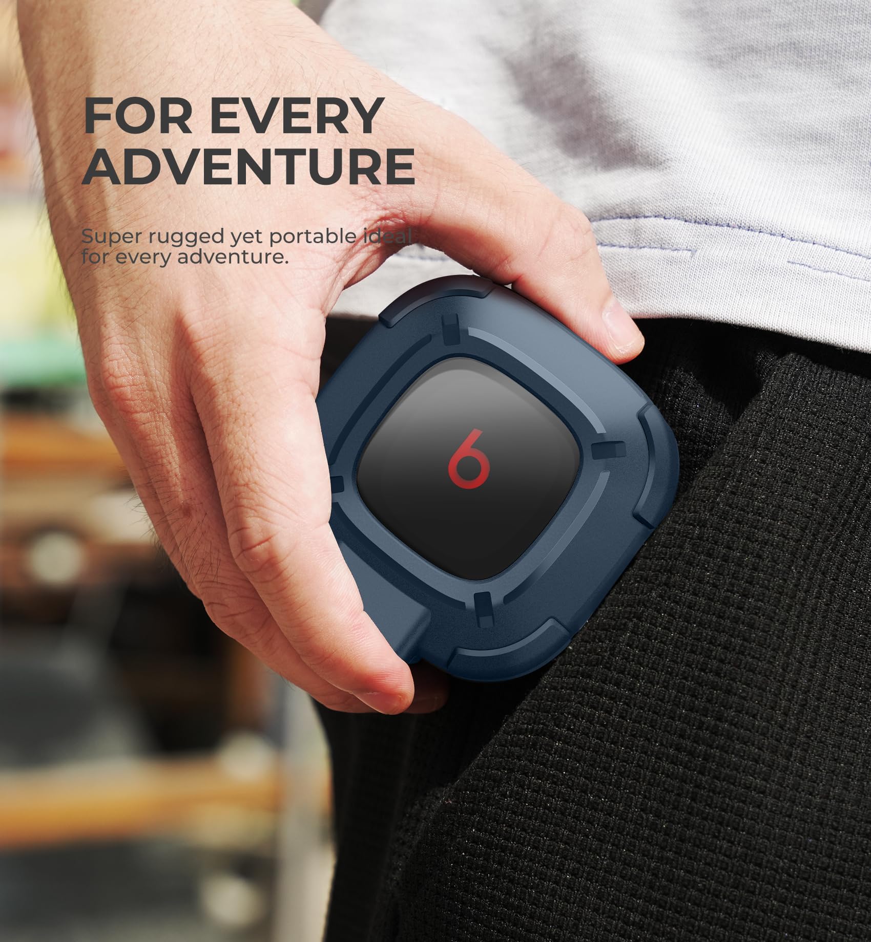 Foto 8 pulgar | Funda Protectora Resistente Dexnor Para Beats Fit Pro (2021)  Color Azul - Venta Internacional.