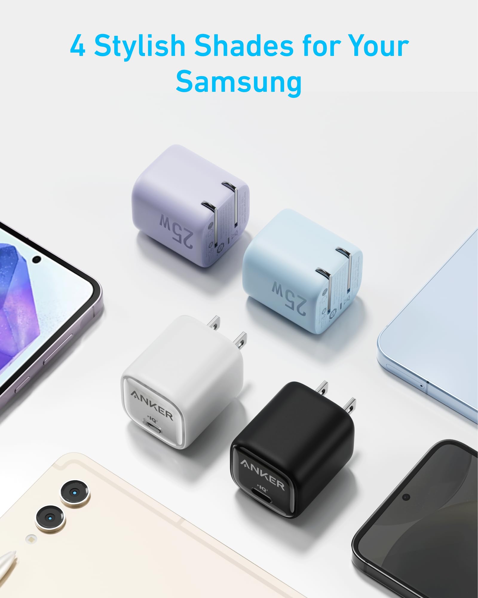 Foto 7 pulgar | Cargador Anker USB-C de 25 W Compacto y Plegable para Galaxy/iPhone - Venta Internacional