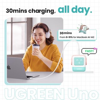 Foto 4 | Cargador Ugreen de 3 Puertos 65 W - Venta Internacional