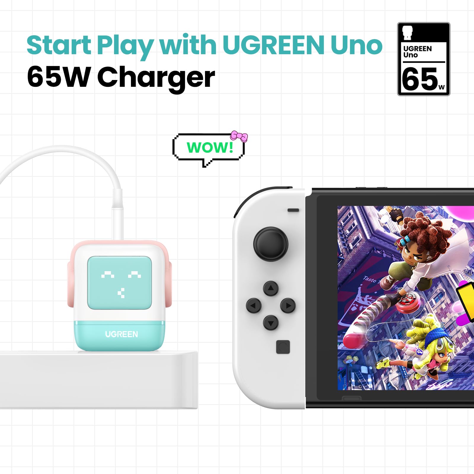 Foto 5 | Cargador Ugreen de 3 Puertos 65 W  - Venta Internacional