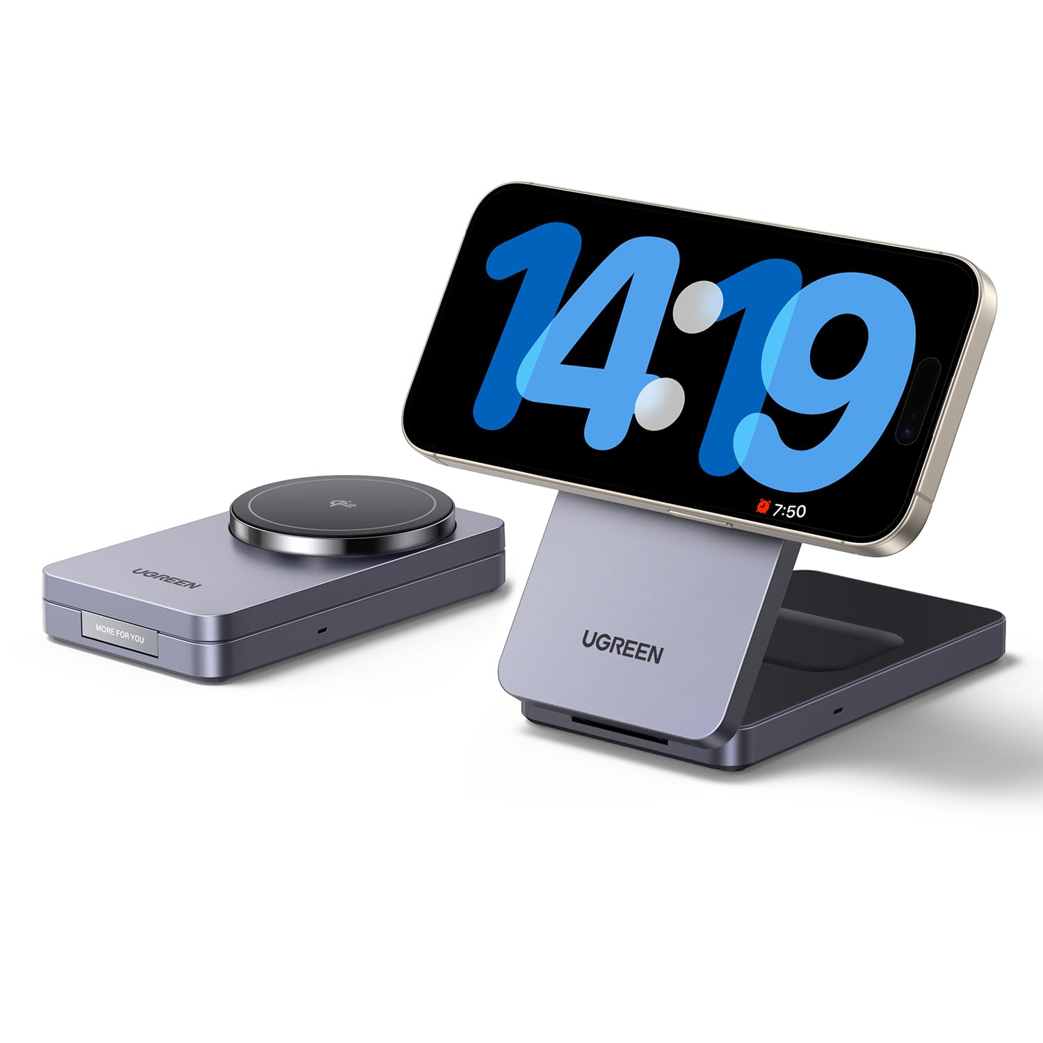 Soporte de Carga Inalámbrica Ugreen Magflow Qi2 Magsafe  - Venta Internacional