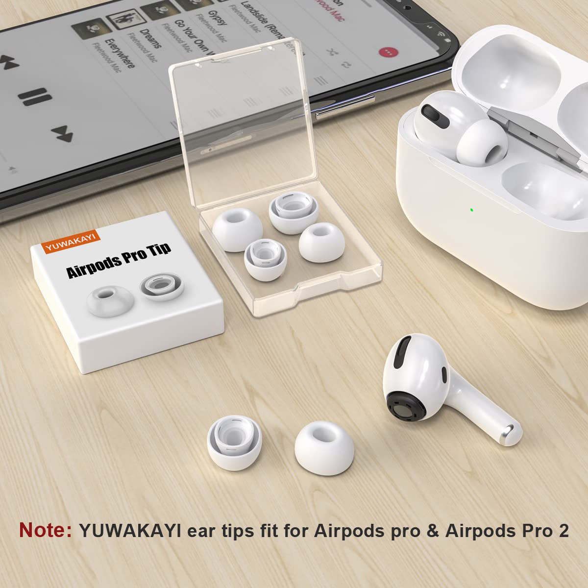 Foto 8 pulgar | [3 Pares] Almohadillas De Repuesto Para Airpods Pro Con Caja De Almacenamiento - Venta Internacional.