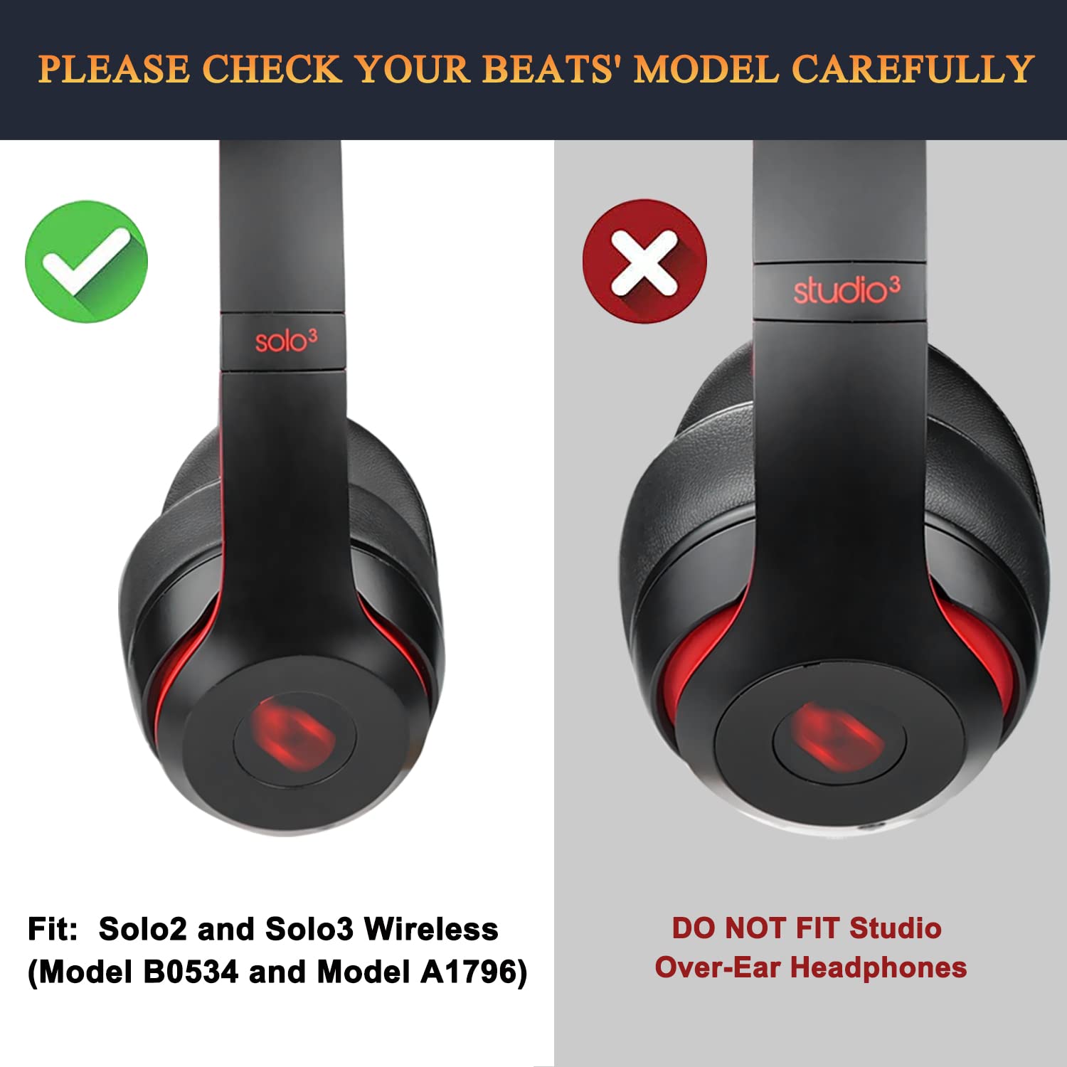 Foto 3 pulgar | Almohadillas De Repuesto Para Beats Solo 2 Y Solo 3 - Venta Internacional.