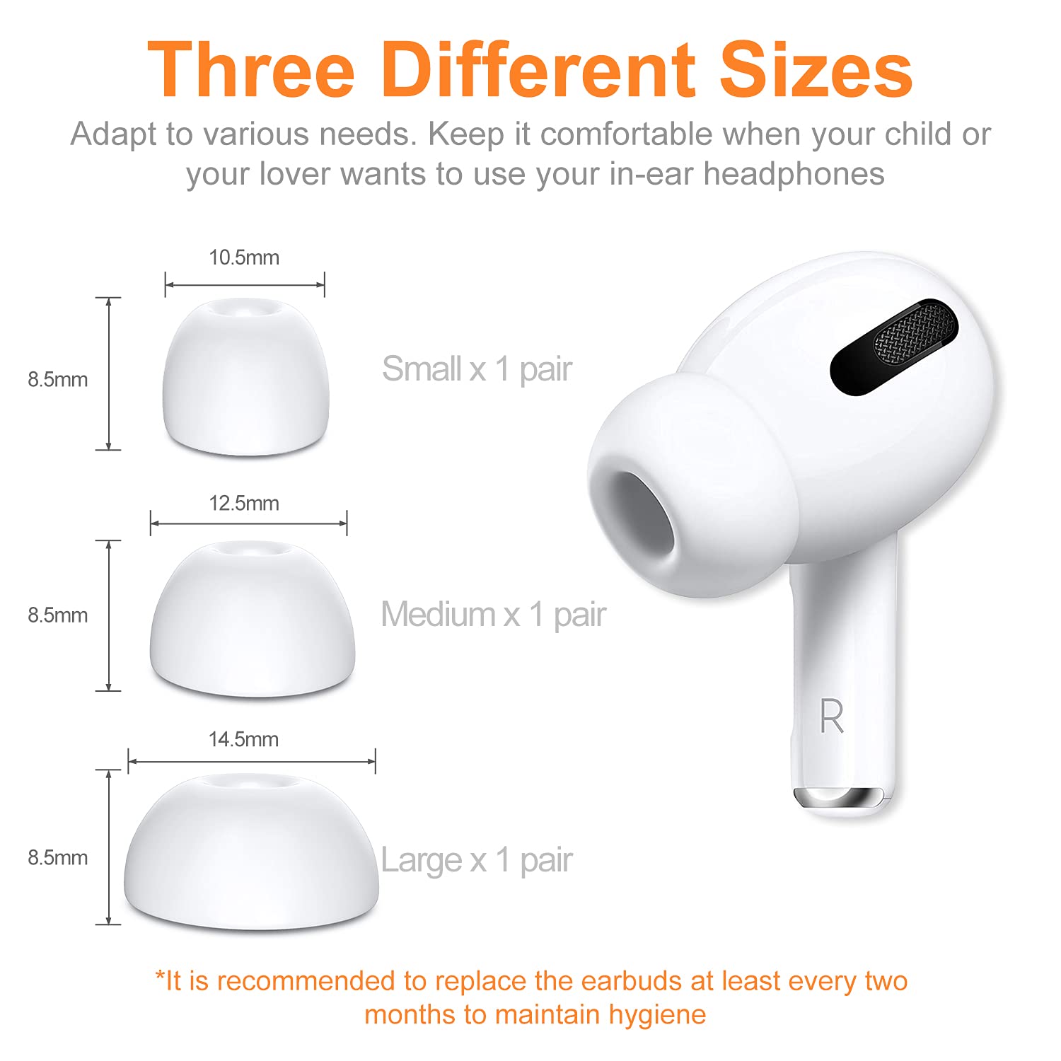 Foto 5 | Almohadillas De Repuesto Link Dream Airpods Pro 2, 12 Piezas - Venta Internacional.