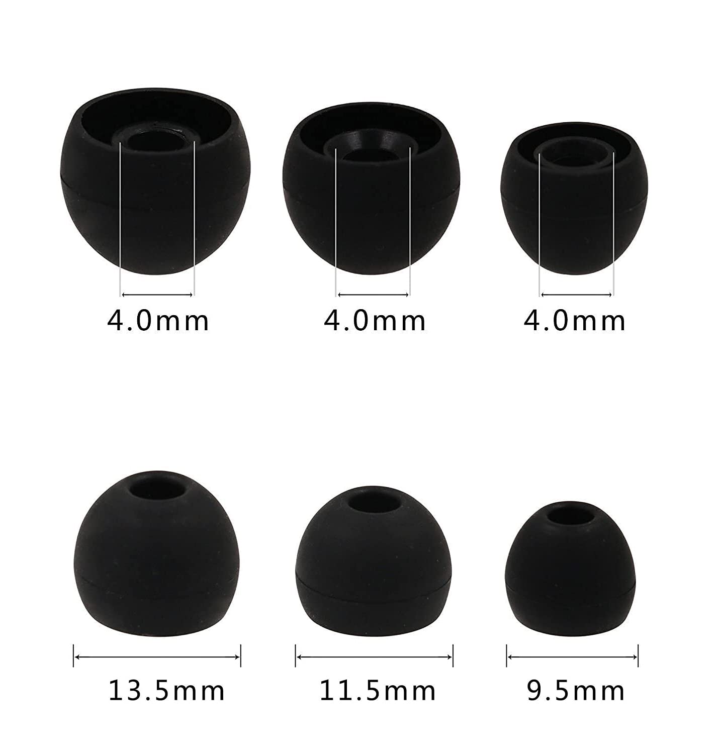 Foto 2 | Ear Tips Alxcd Para Auriculares Intraurales S/m/l, 12 Pares - Venta Internacional.