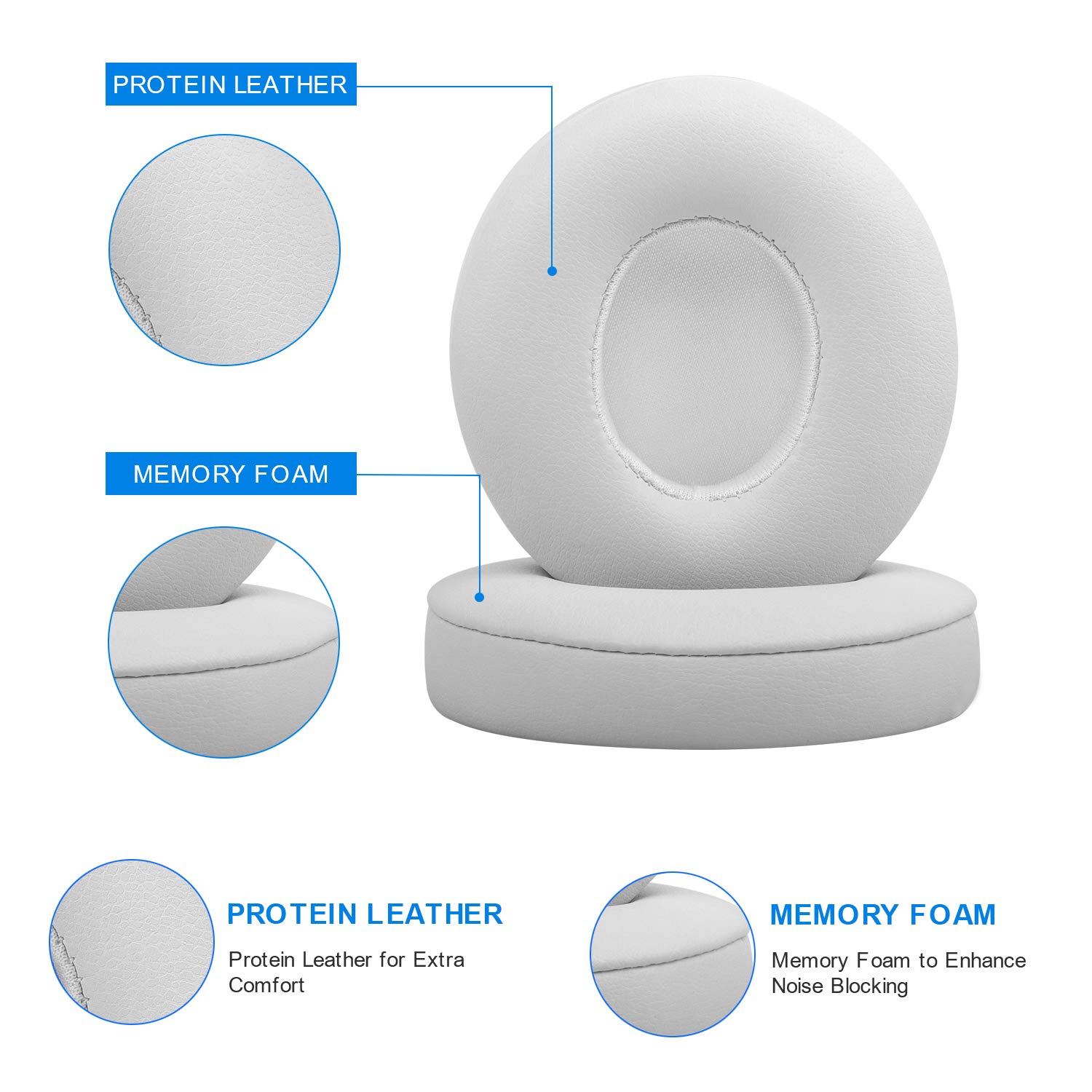 Foto 4 pulgar | Almohadillas De Repuesto Para Auriculares Inalámbricos Beats Solo 2/3 - Venta Internacional.