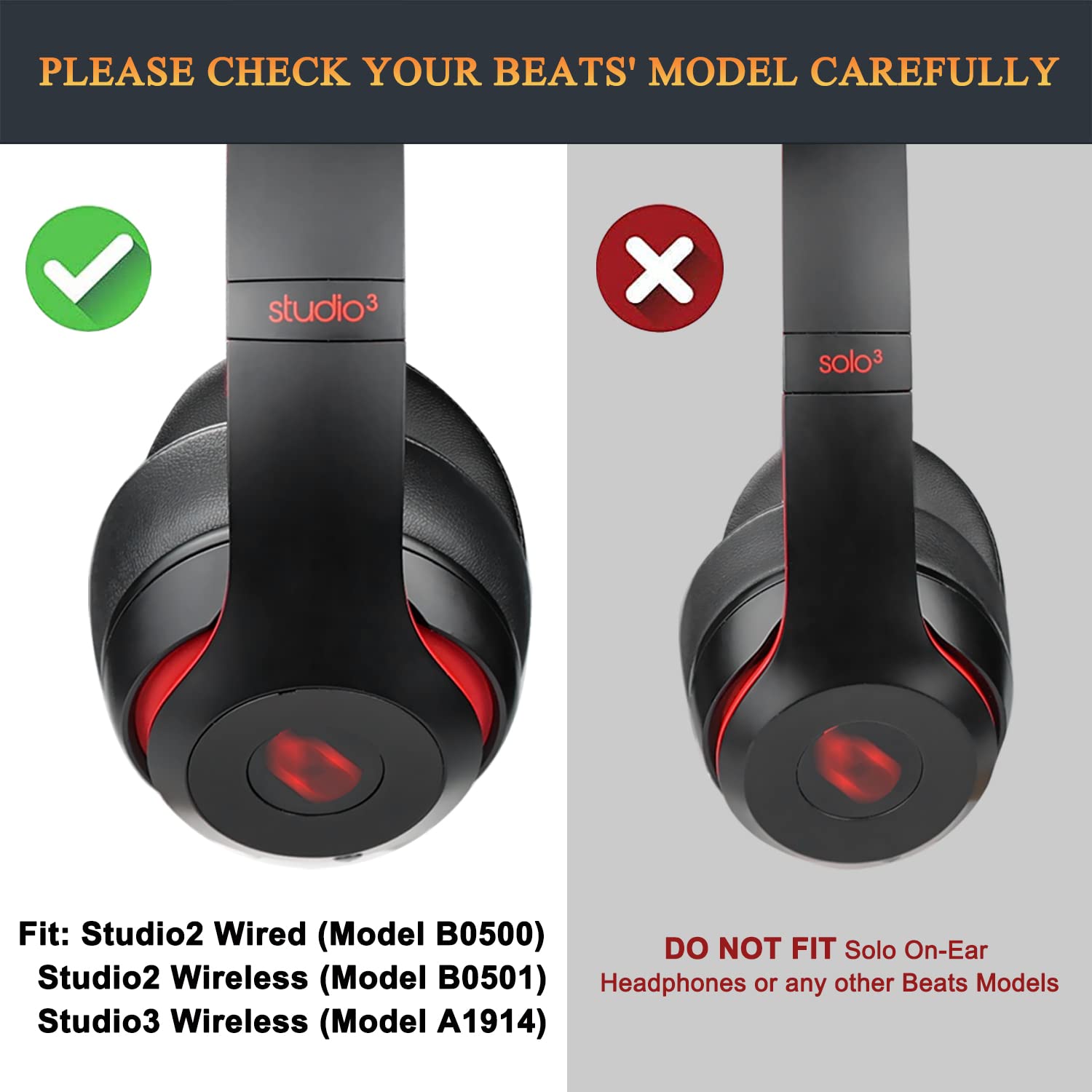 Foto 2 | Almohadillas Solowit De Repuesto Para Beats Studio 2 Y 3 - Venta Internacional.