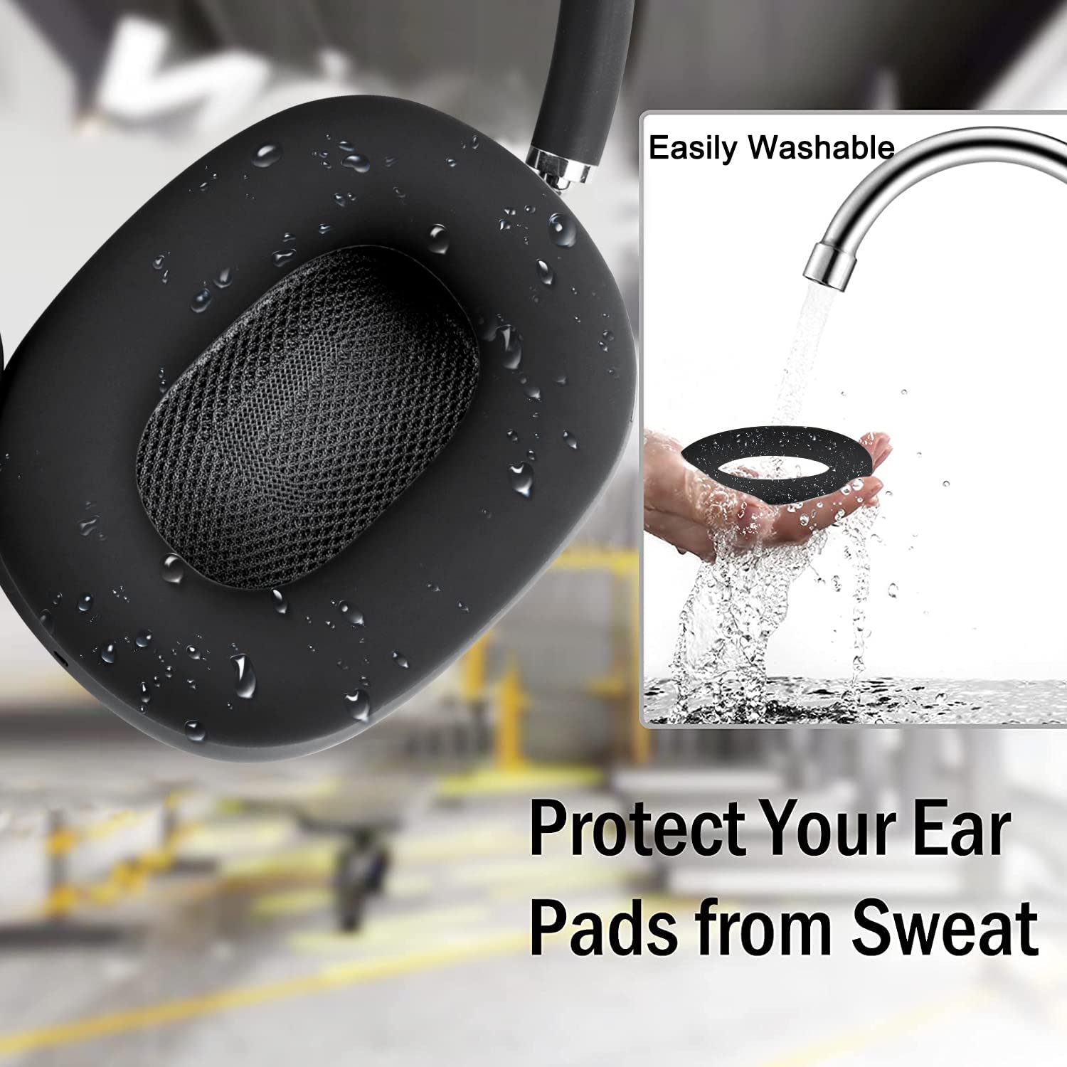 Foto 4 | Funda Protectora Para Airpods Max Soulwit Negros - Venta Internacional