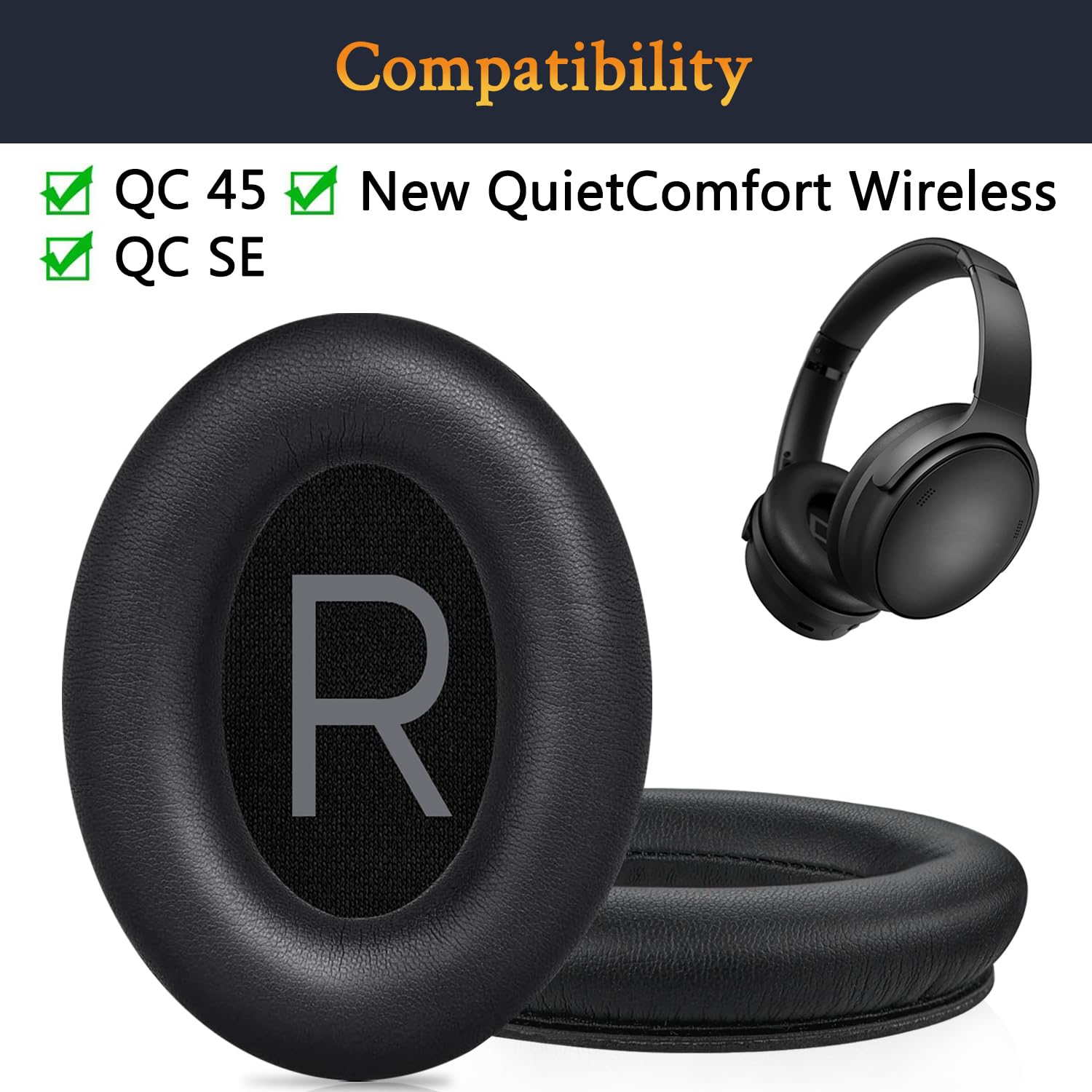 Foto 2 | Almohadillas de Repuesto Bose Quietcomfort 45/qc Se/qc Wireless - Venta Internacional