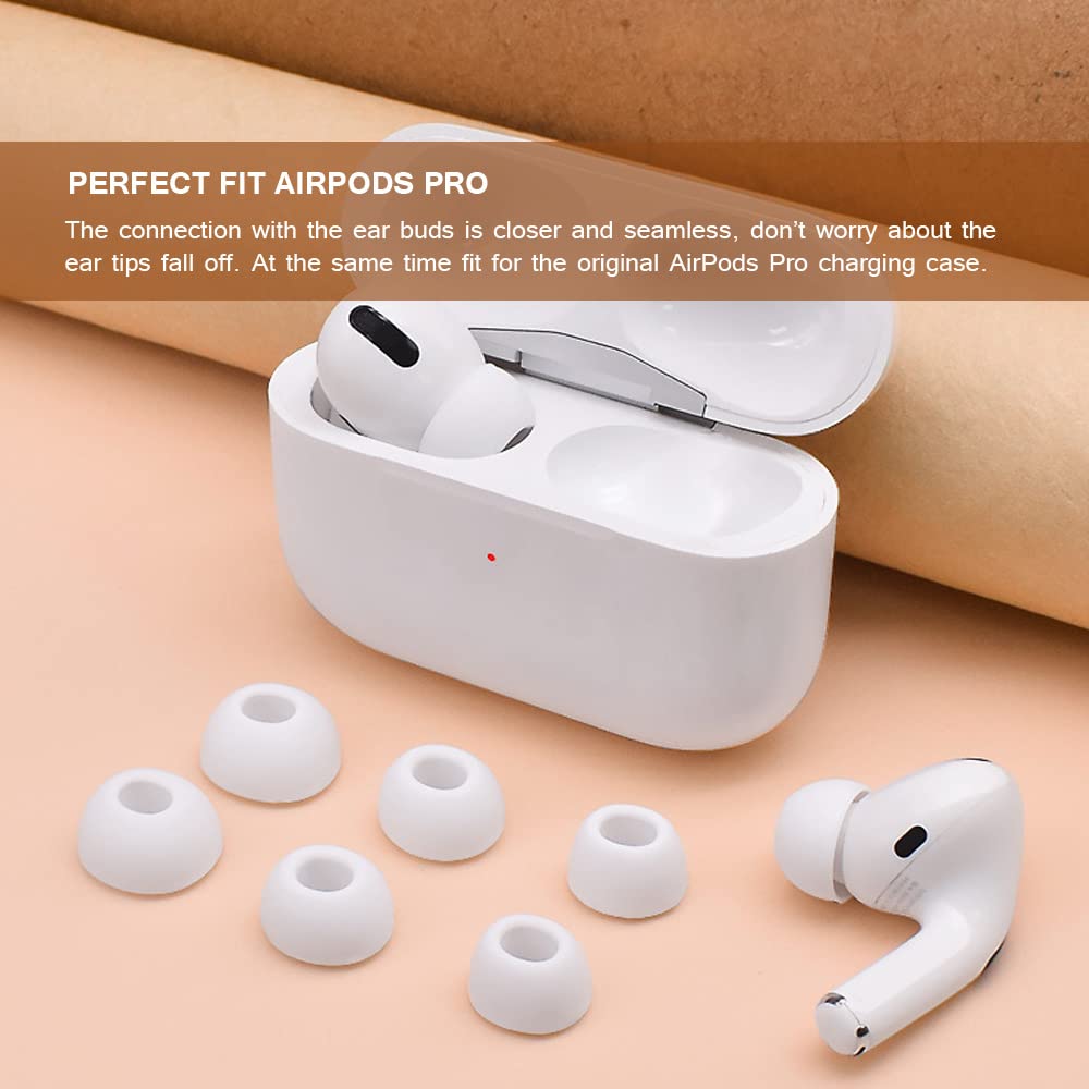 Foto 7 pulgar | Almohadillas Senlixin de Repuesto pra Airpods Pro Silicona Blanca - Venta Internacional