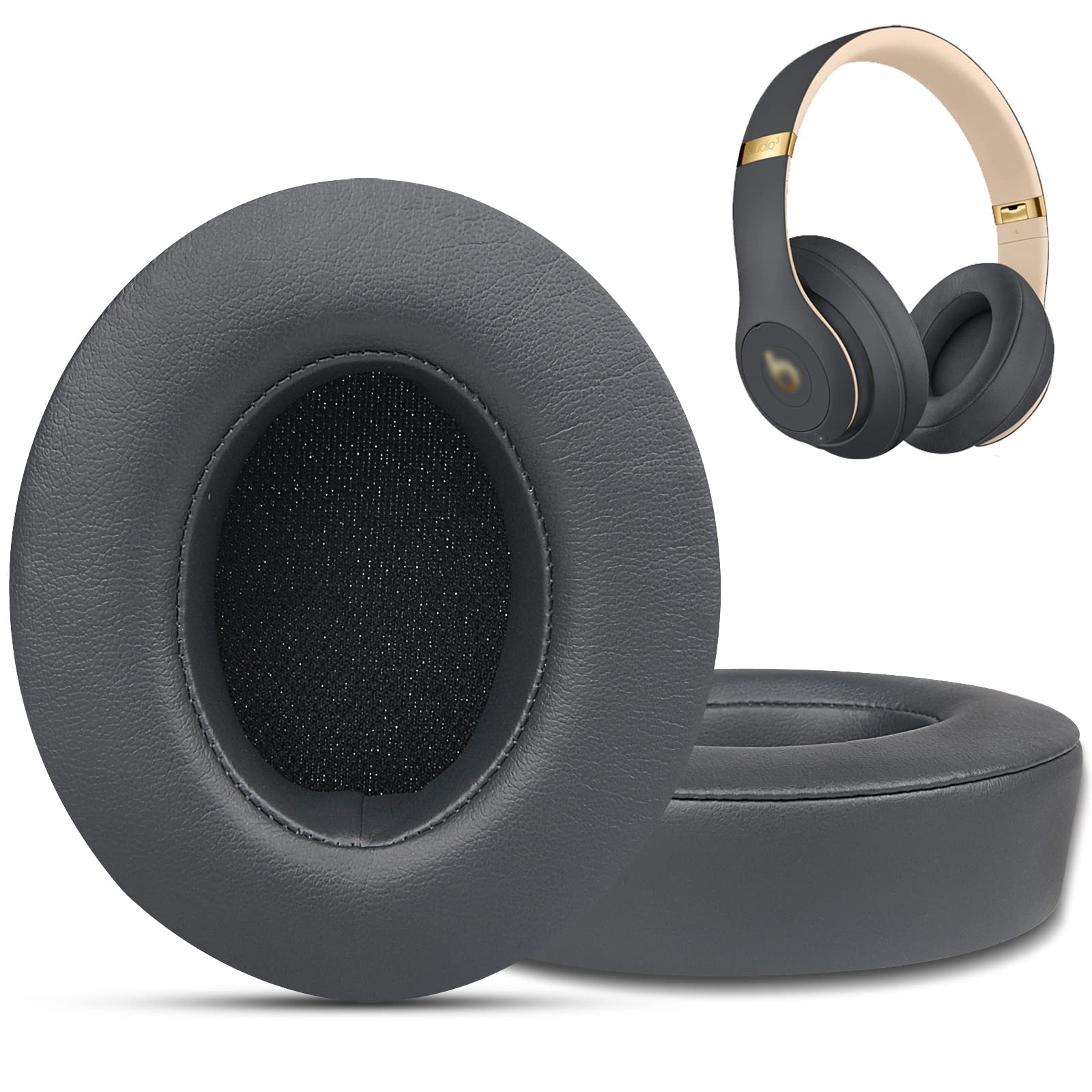 Foto 2 pulgar | Almohadillas de Repuesto para Auriculares Beats Studio 2 y 3 Gris - Venta Internacional