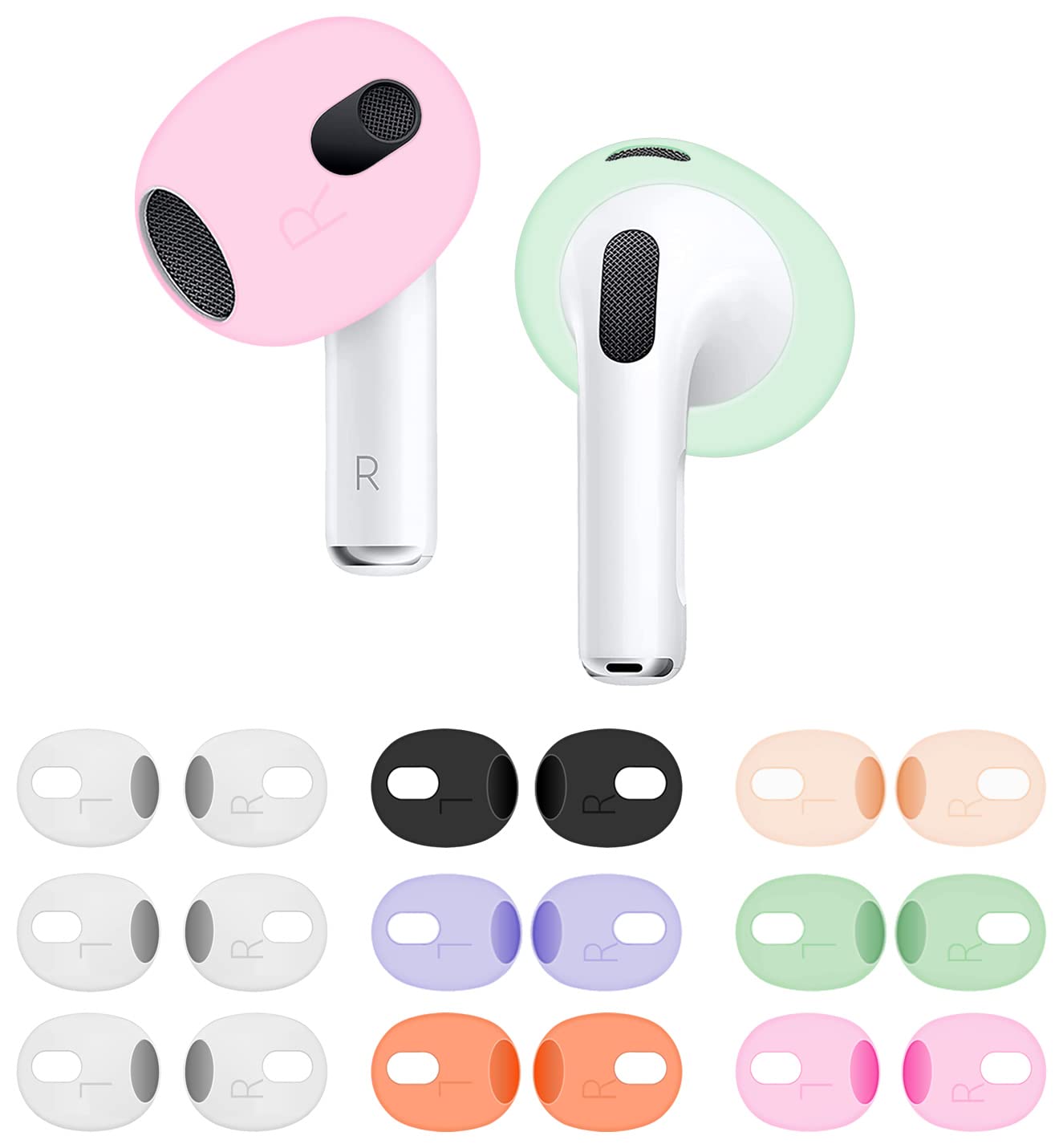 Foto 2 pulgar | Almohadillas Auriculares Ii-excel para Airpods Tercera Generación 9 Pares - Venta Internacional