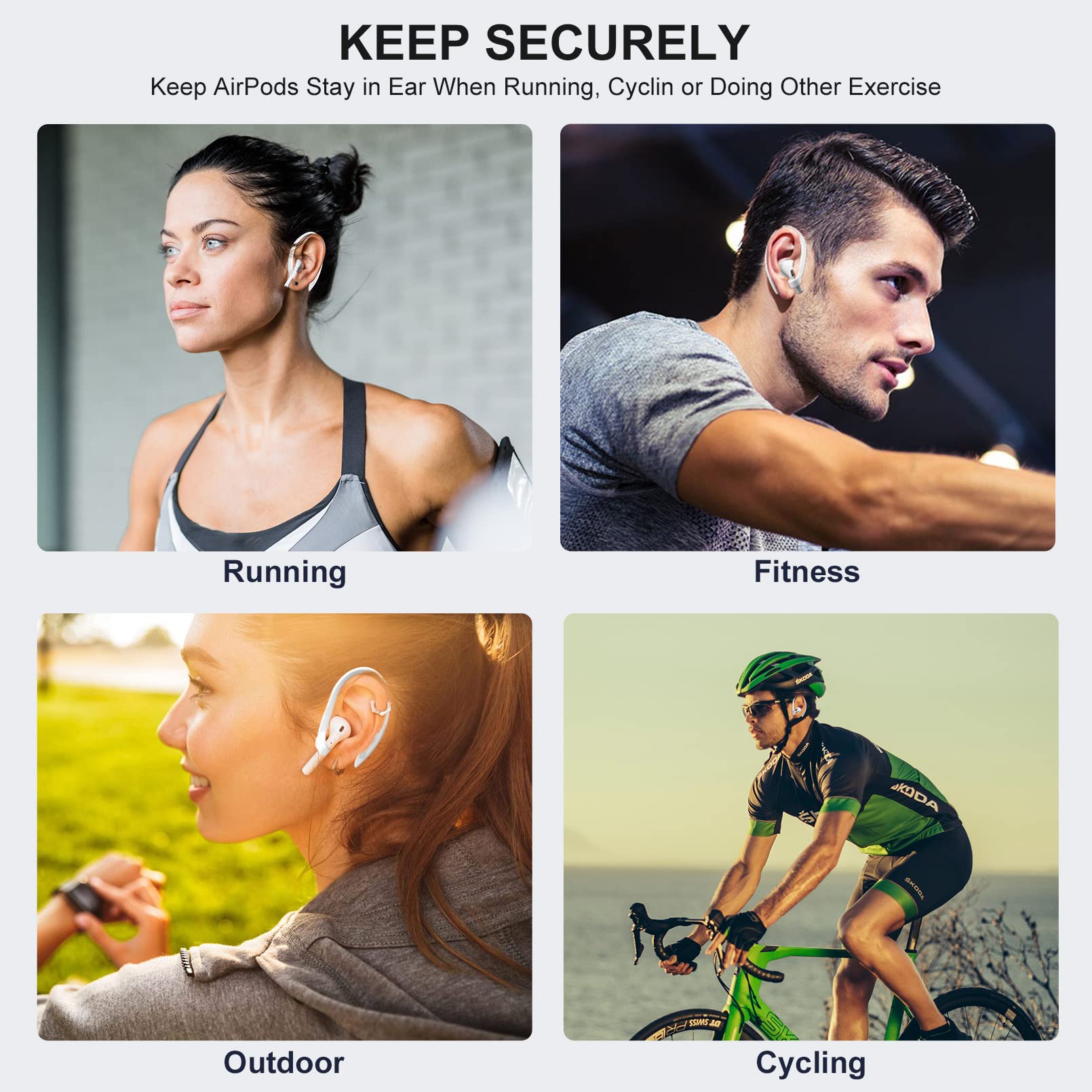 Foto 4 pulgar | Ganchos Icarerspace para Airpods 1/2/3 Pro y Pro 2 - Venta Internacional