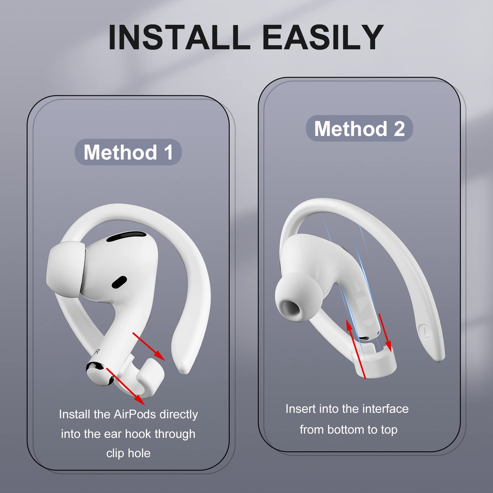 Foto 6 pulgar | Ganchos Icarerspace para Airpods 1/2/3 Pro y Pro 2 - Venta Internacional