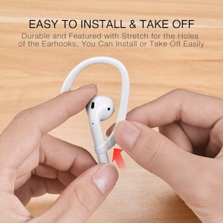 Foto 4 | Ganchos Deportivos Antideslizantes para AirPods Icarerspace Blancos - Venta Internacional