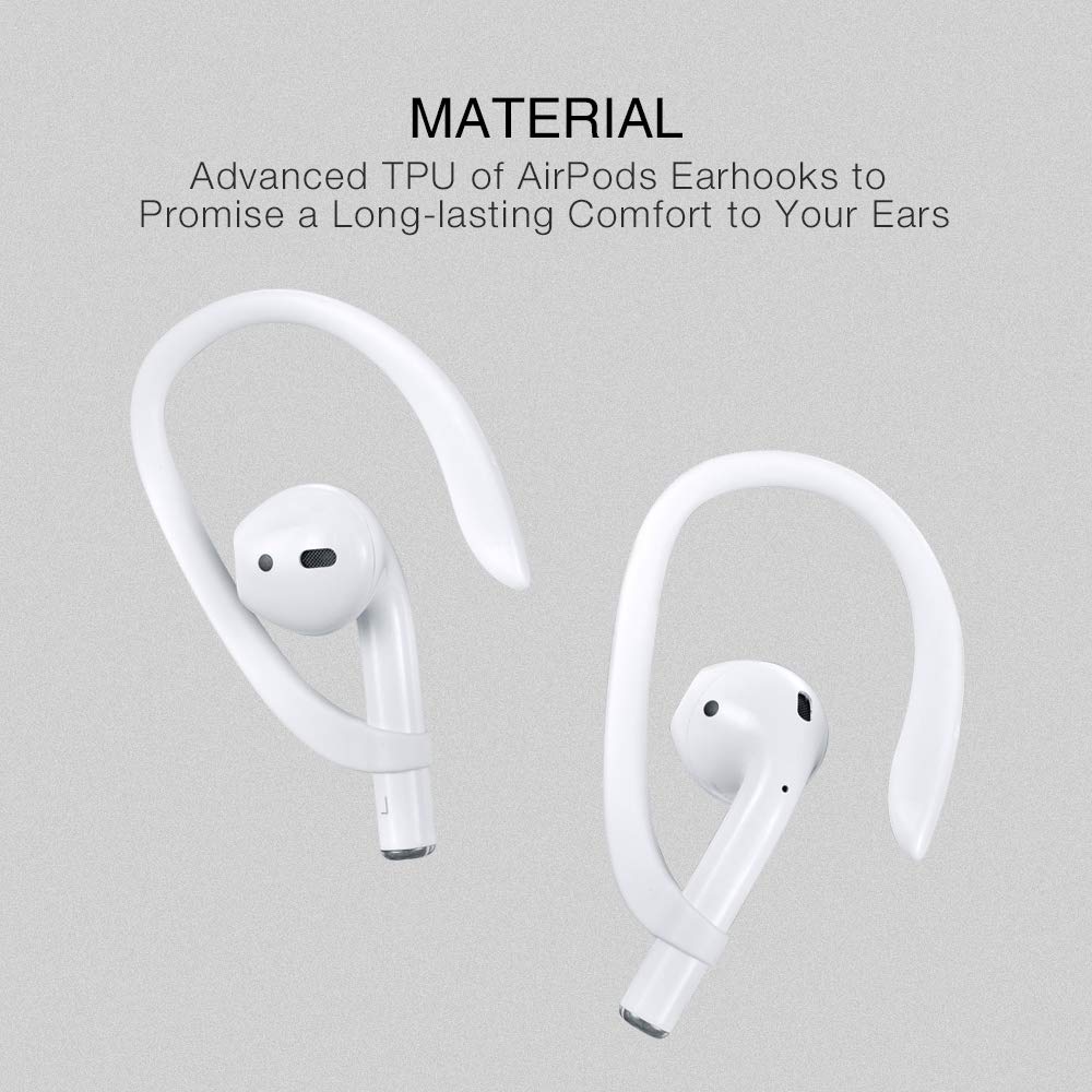 Foto 6 pulgar | Ganchos Deportivos Antideslizantes para AirPods Icarerspace Blancos - Venta Internacional