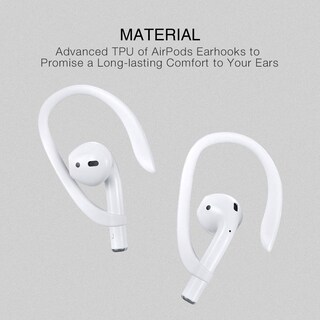 Foto 5 | Ganchos Deportivos Antideslizantes para AirPods Icarerspace Blancos - Venta Internacional