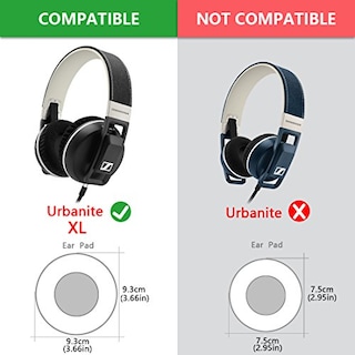Foto 3 | Almohadillas Geekria Negras para Sennheiser Urbanite XL - Venta Internacional