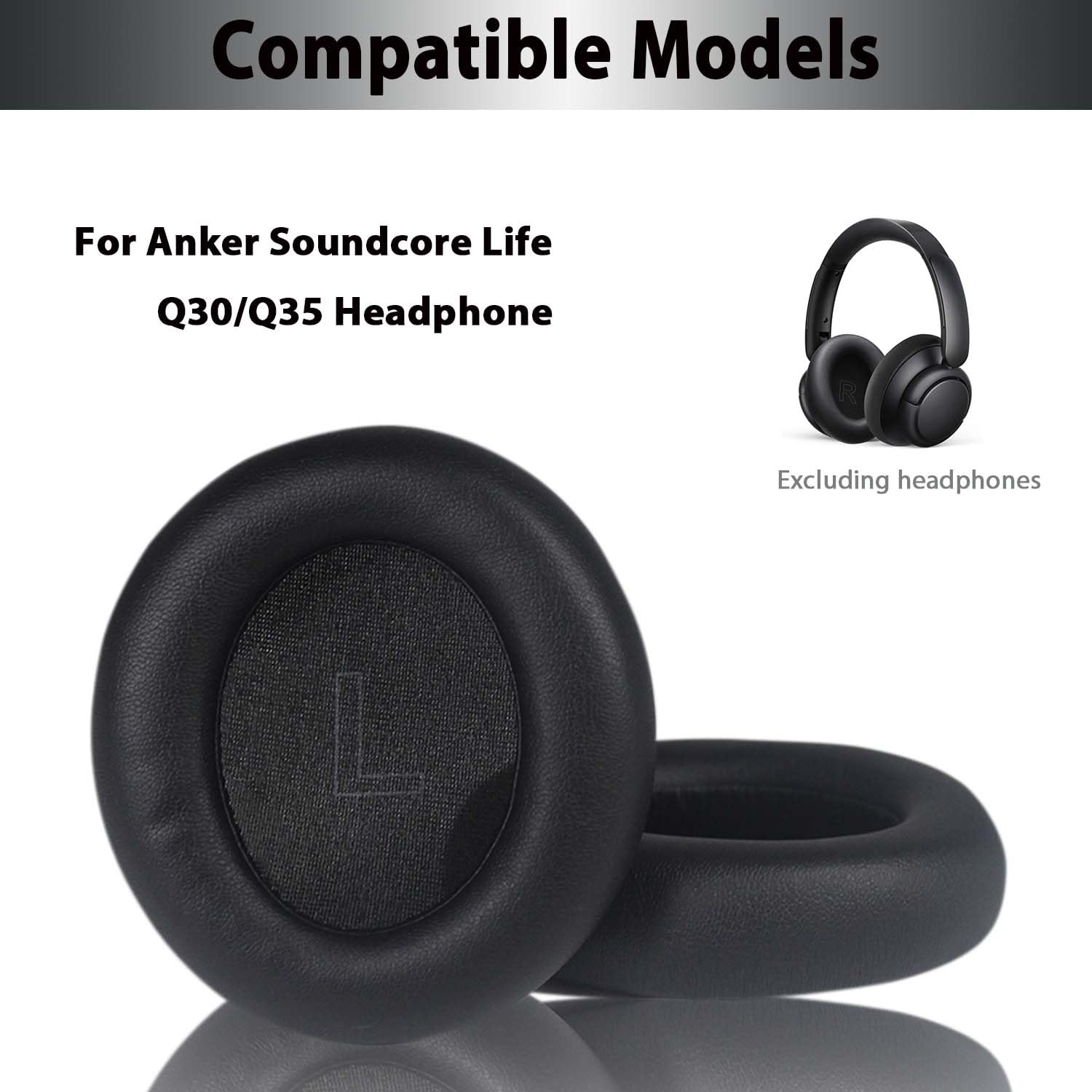 Foto 3 pulgar | Almohadillas De Repuesto Adhiper Q30 Para Anker Soundcore Life Q30/q35 - Venta Internacional.