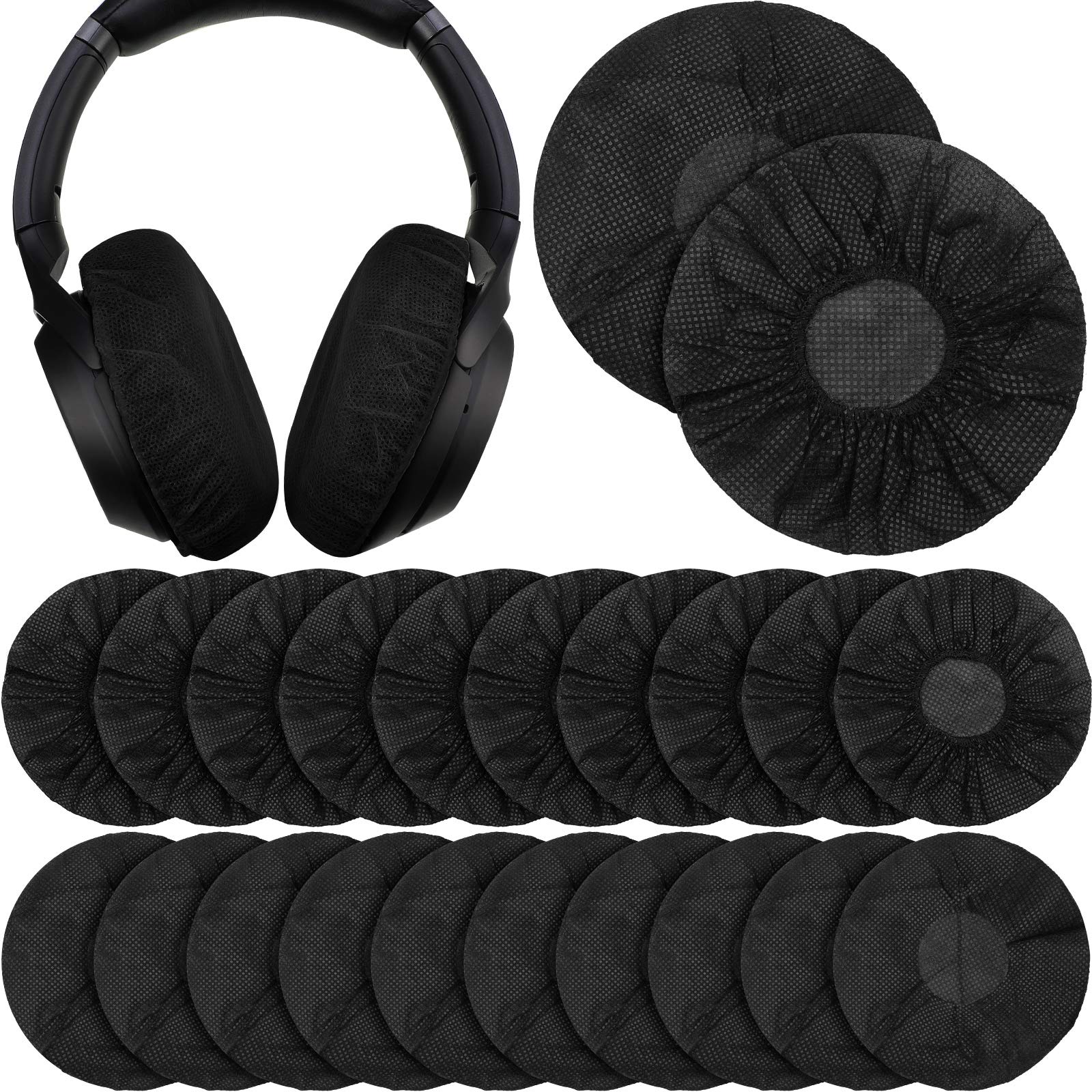 Fundas Desechables Para Auriculares, 100 Unidades, Negras - Venta Internacional.
