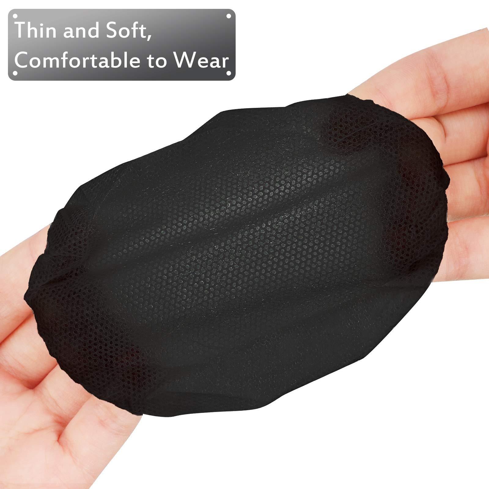 Foto 5 pulgar | Fundas Desechables Para Auriculares, 100 Unidades, Negras - Venta Internacional.