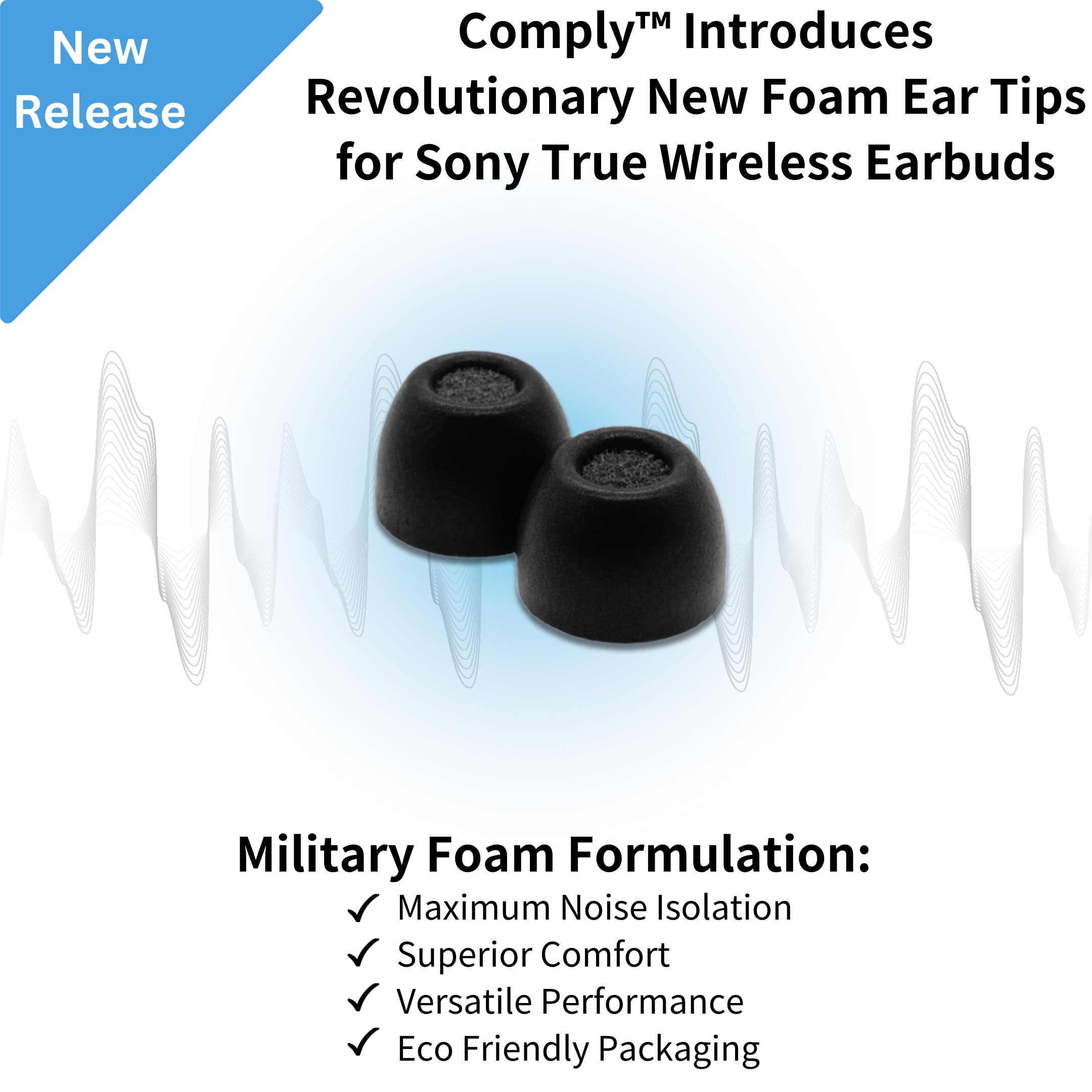 Foto 3 pulgar | Las Almohadillas Cumplen Con Foam Truegrip Para Auriculares Sony Truewireless - Venta Internacional.