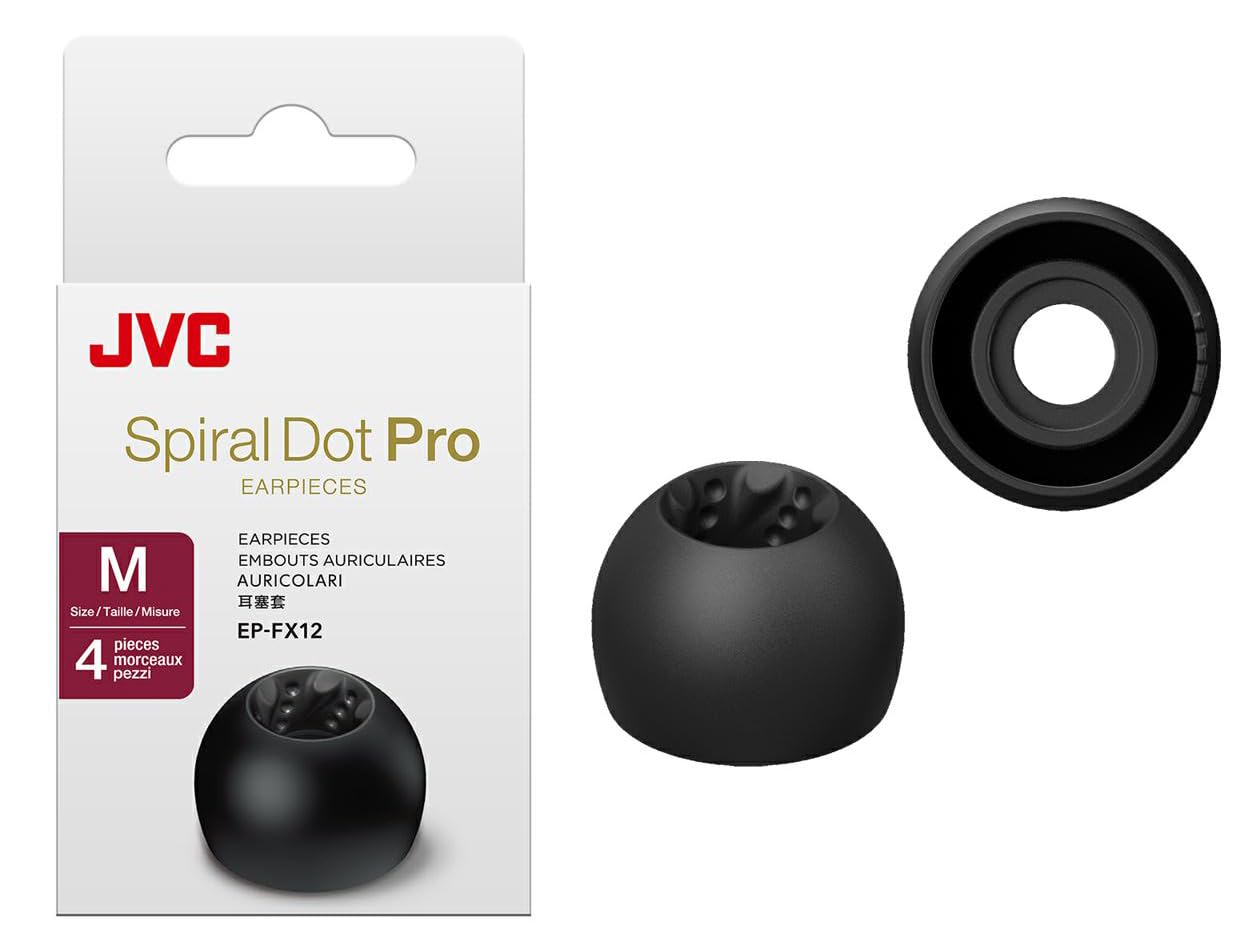 Almohadillas Jvc Epfx12 Spiral Dot Pro, 2 Juegos (4) Tamaños S-l - Venta Internacional.