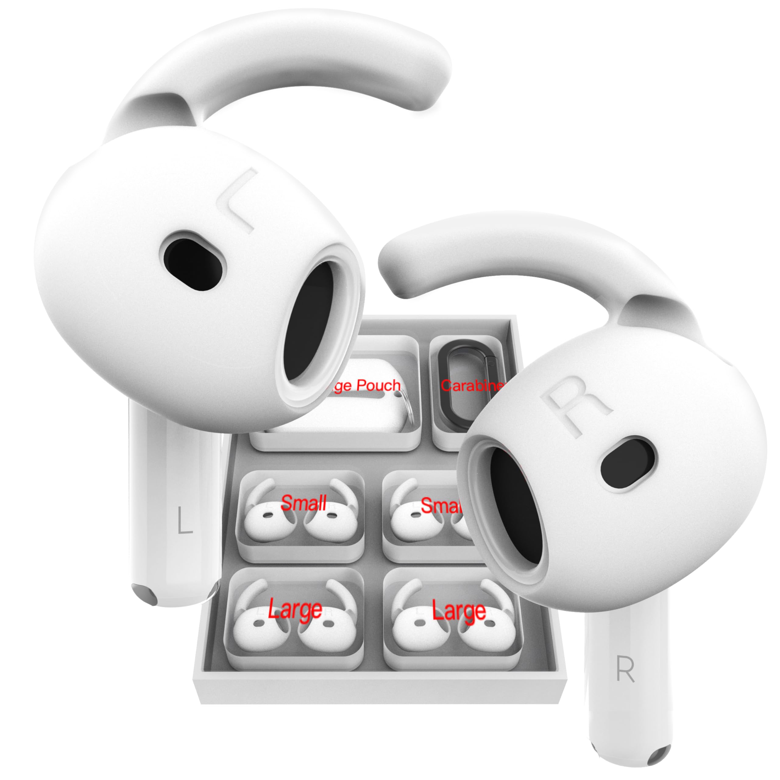 Ganchos para Orejas Damonlight para AirPods con Bolsa de Almacenamiento - Venta Internacional