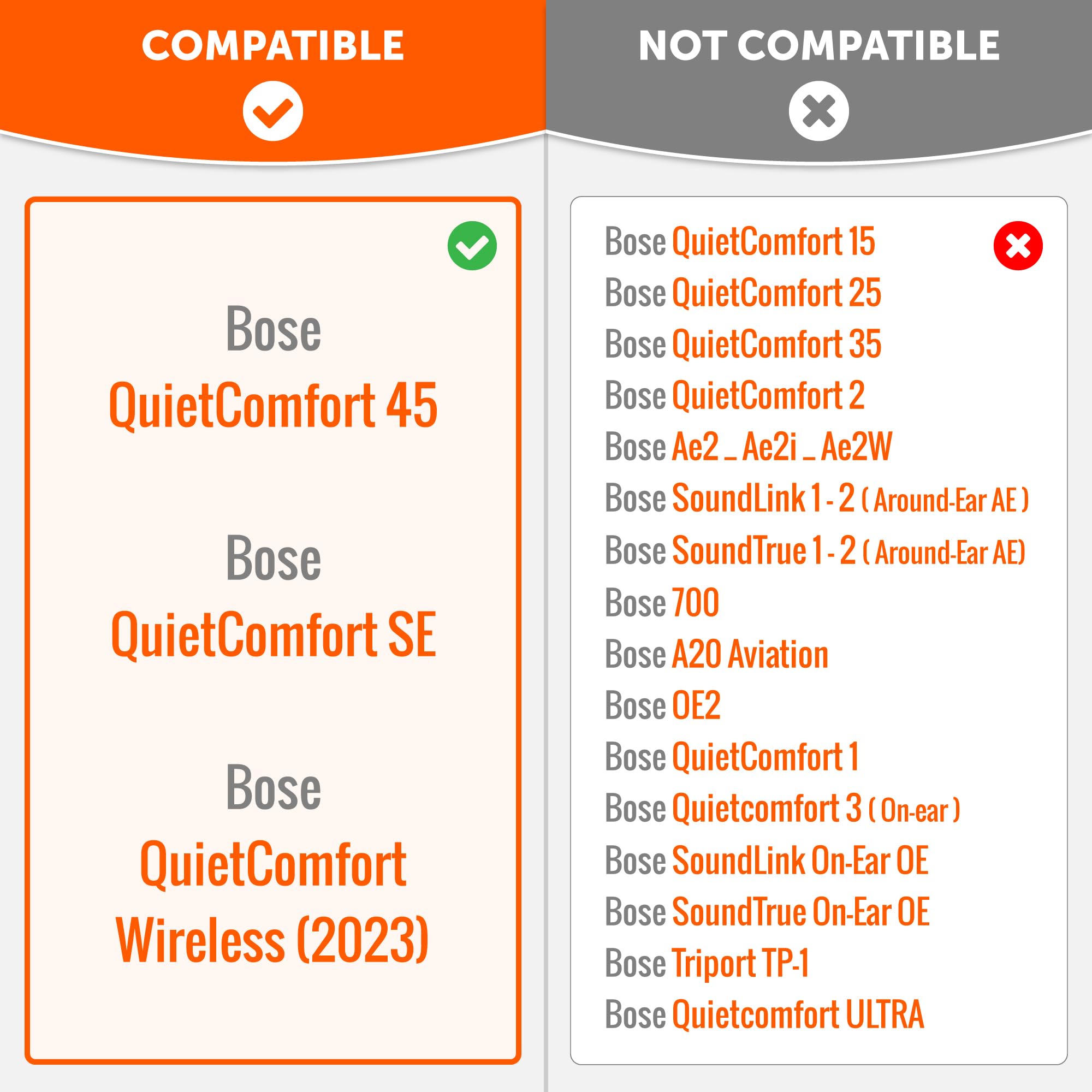 Foto 2 | Almohadillas De Repuesto Para Auriculares Bose Quietcomfort 45 - Venta Internacional.