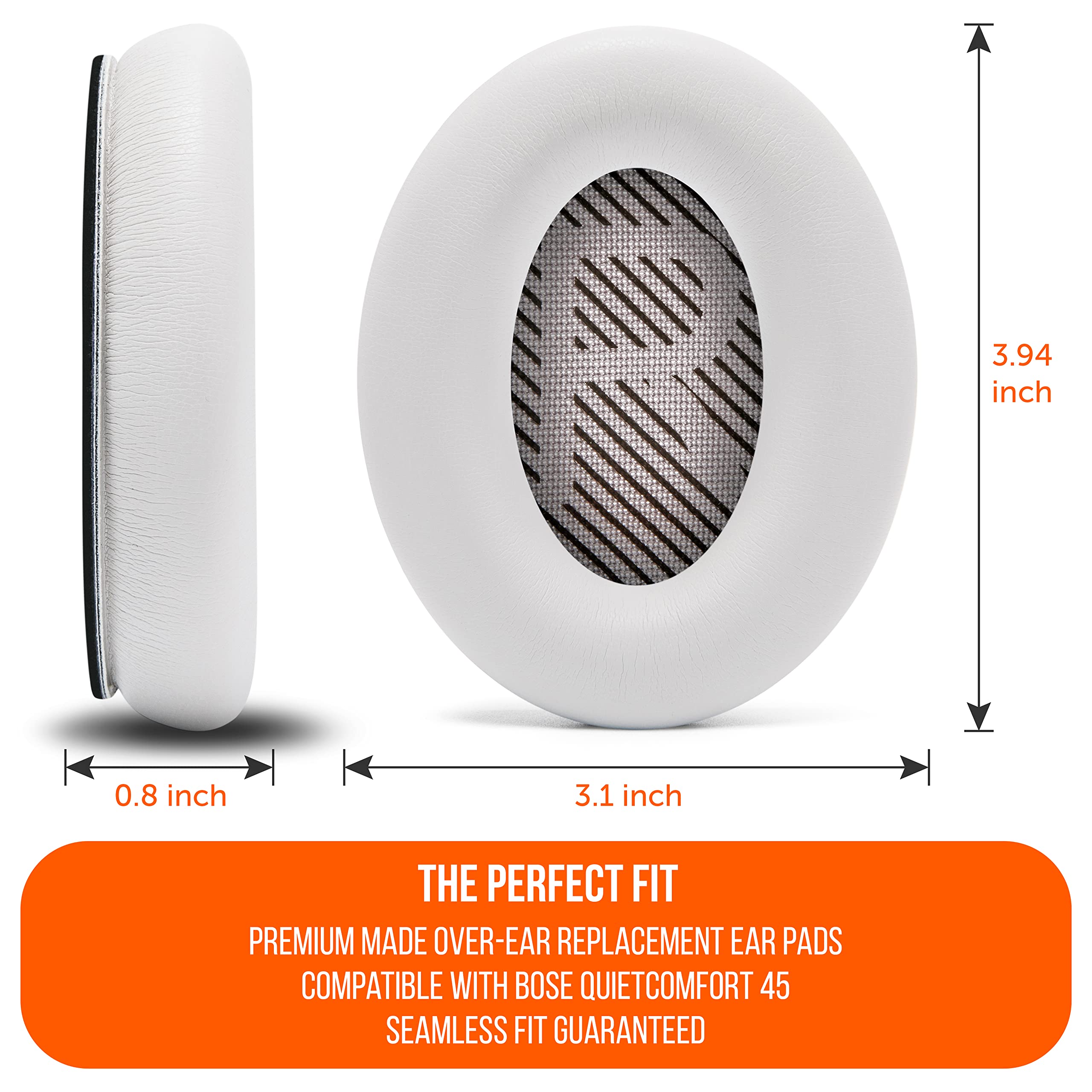 Foto 5 | Almohadillas De Repuesto Wicked Cushions Para Bose Qc45, Color Blanco - Venta Internacional.