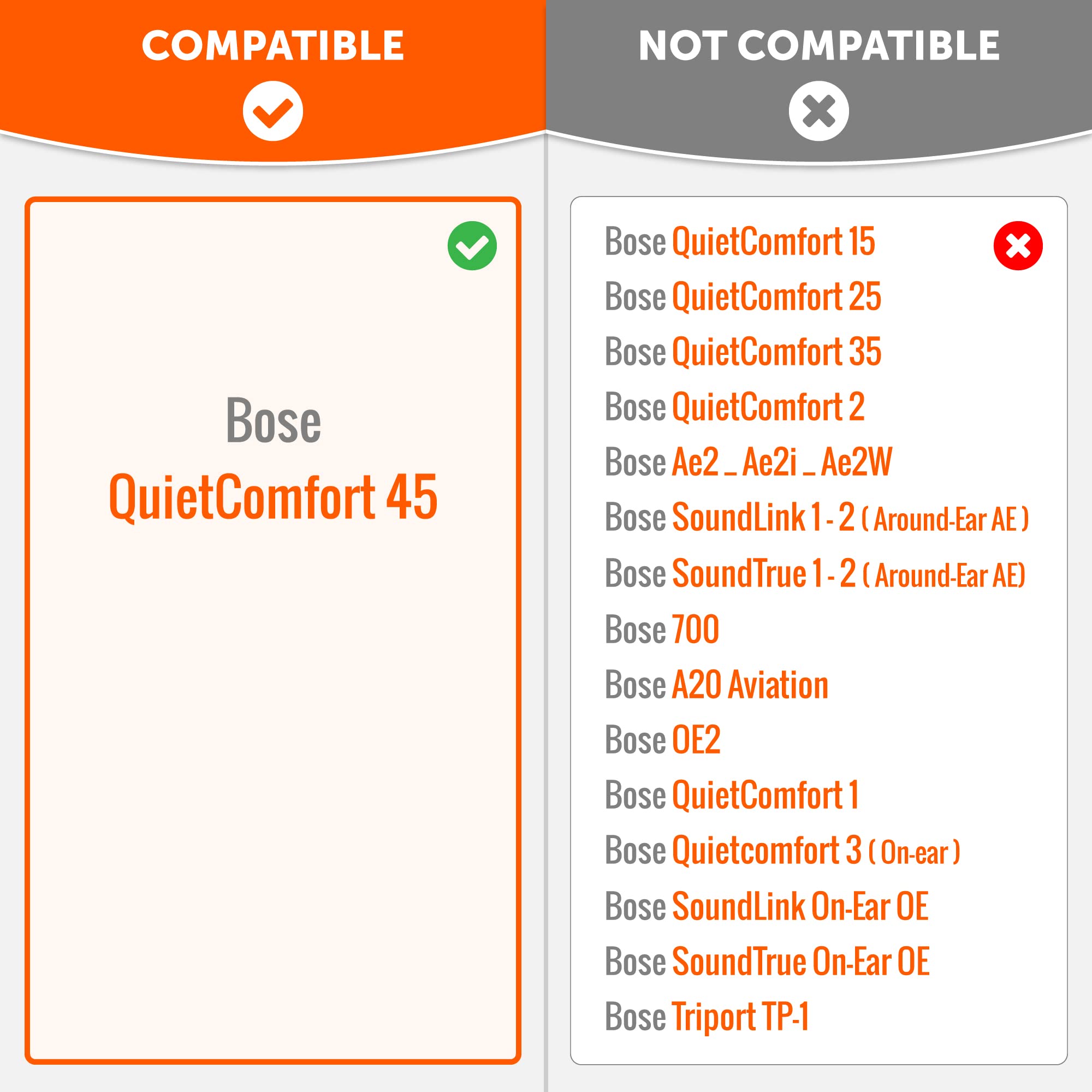 Foto 2 | Almohadillas De Repuesto Para Auriculares Bose Quietcomfort 45 - Venta Internacional.