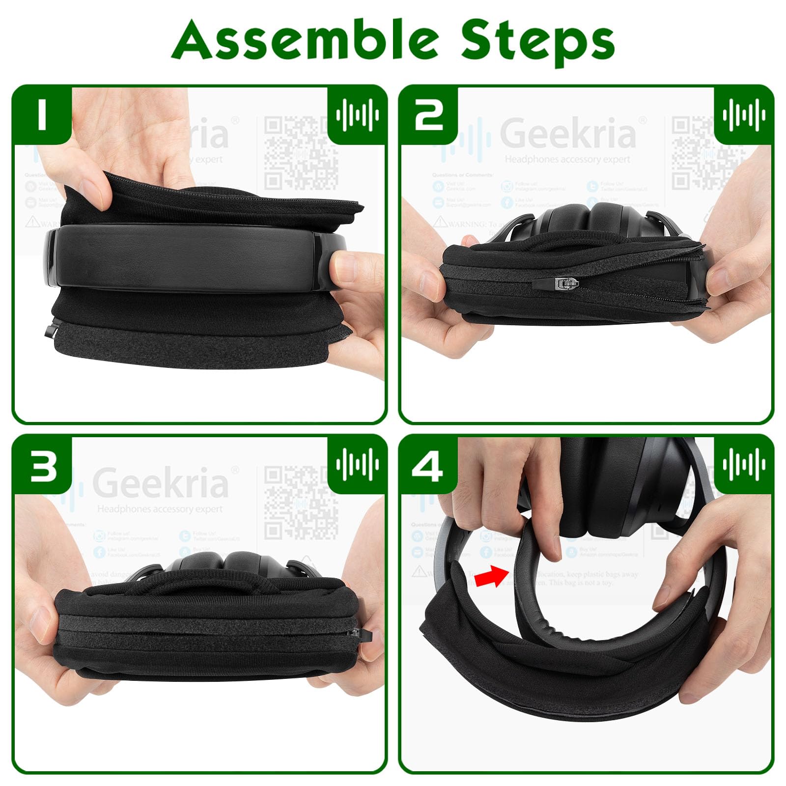 Foto 5 pulgar | Juego De Fundas Y Almohadillas Para Diadema Para Razer, Jbl Y Sennheiser - Venta Internacional.