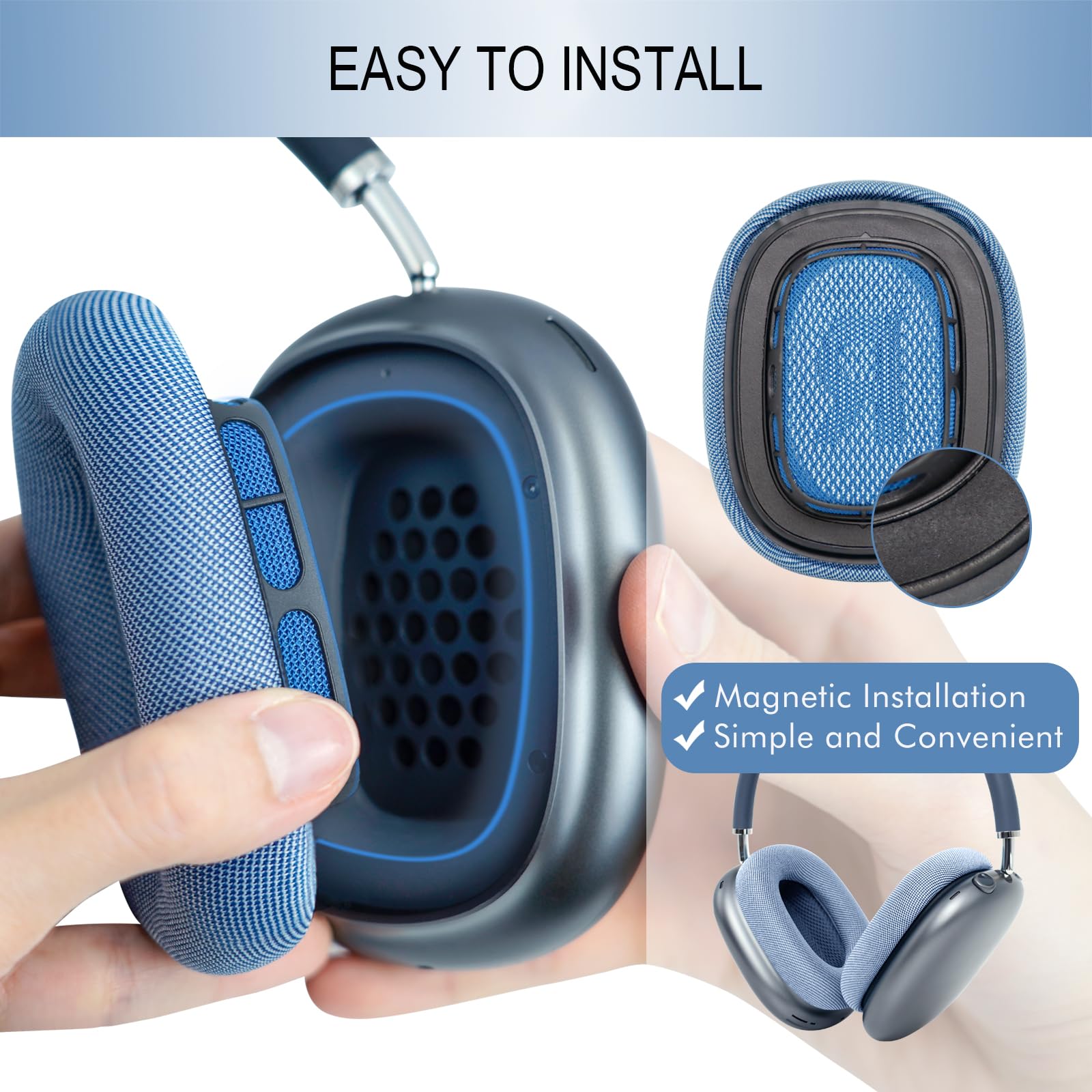 Foto 4 pulgar | Almohadillas De Repuesto Para Apple Airpods Max De Gevo - Venta Internacional.